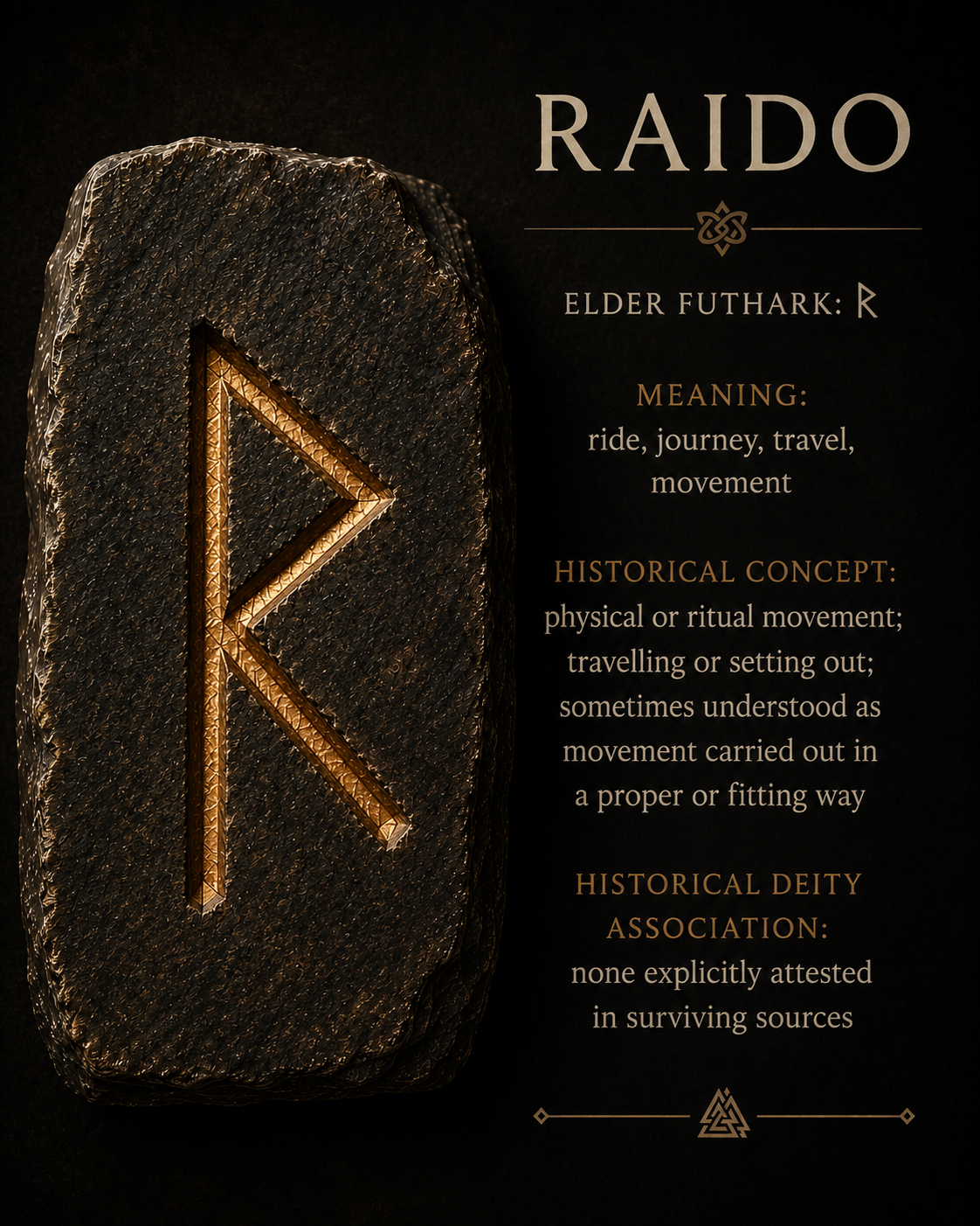 Raido Rune Meaning: History, symbolism, divination &amp; rune magic