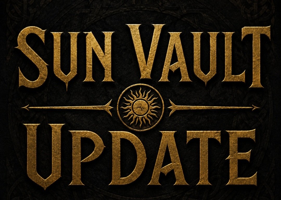 Sun Vault update