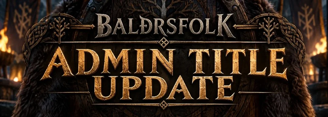 Update from Admin on Admin Titles