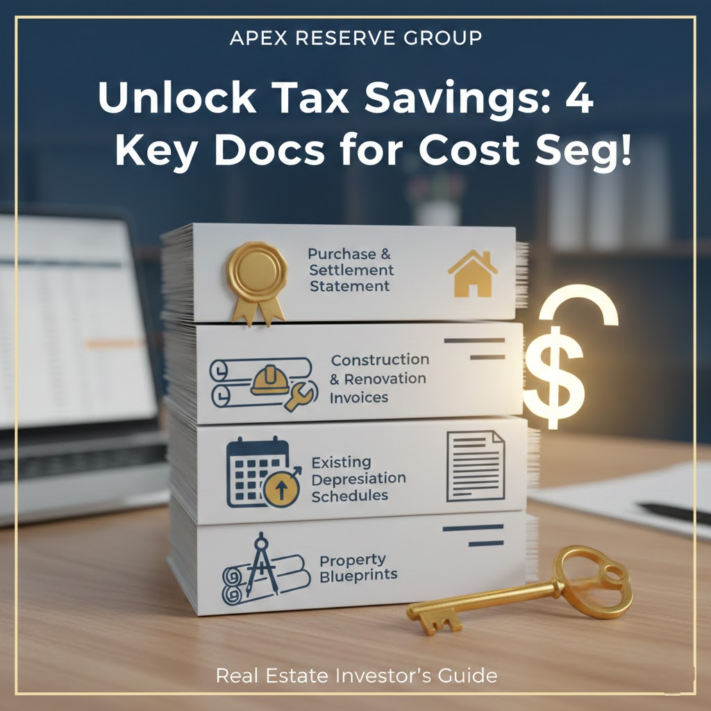 Behind the Tax Savings: The 4 Key Documents You Need for a Seamless Cost Segregation Study