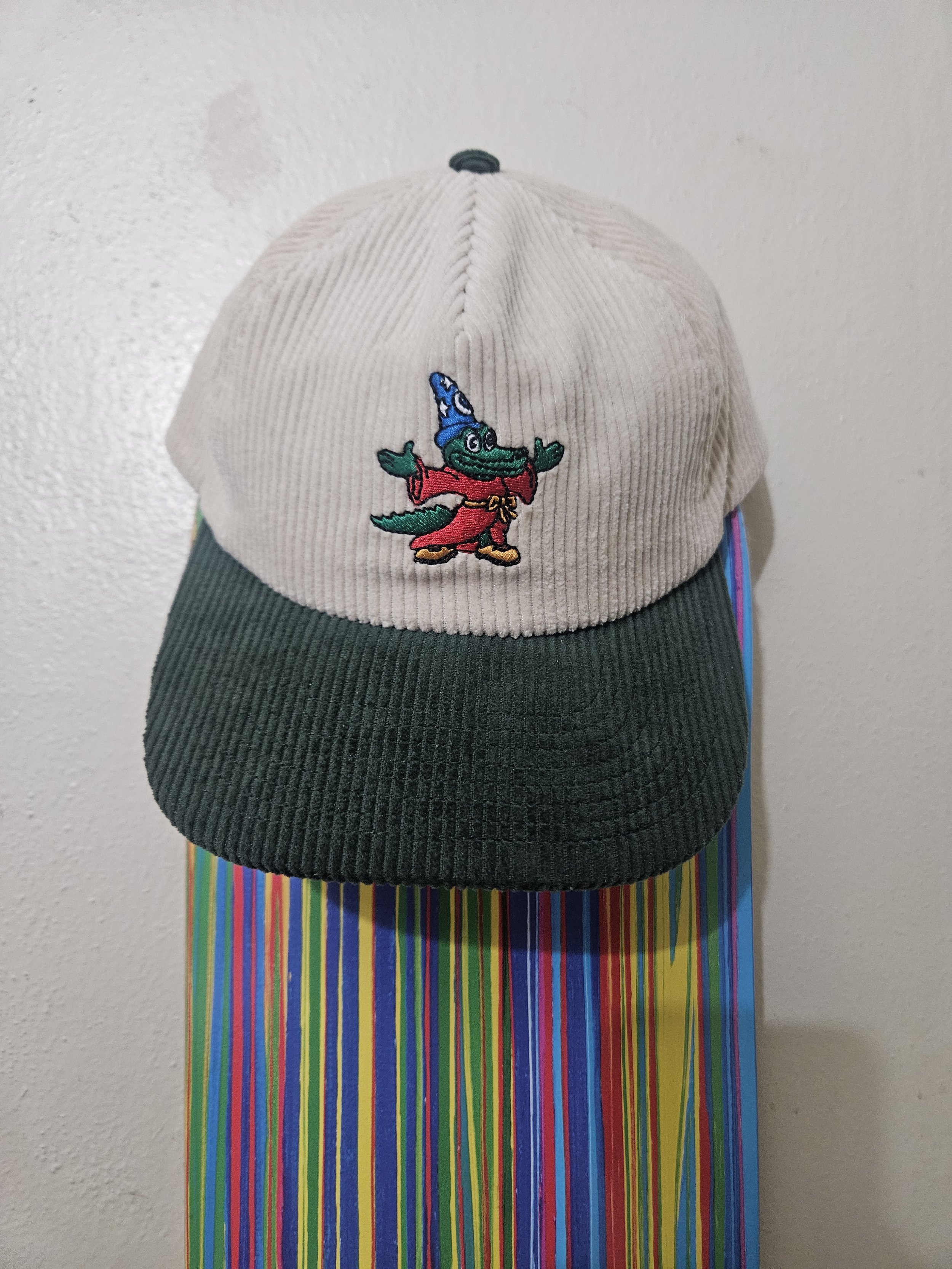 Green/Tan Corduroy Sorcerer's Apprentice Snapback Hat