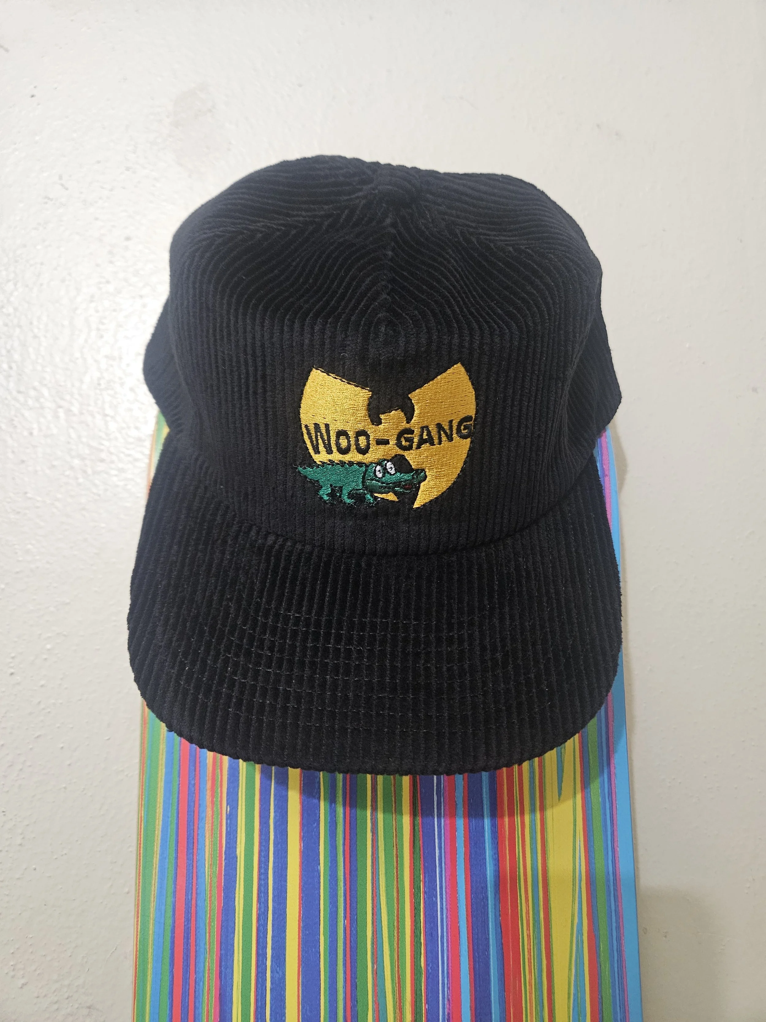 Black Corduroy WOO-Gang Snapback Hat