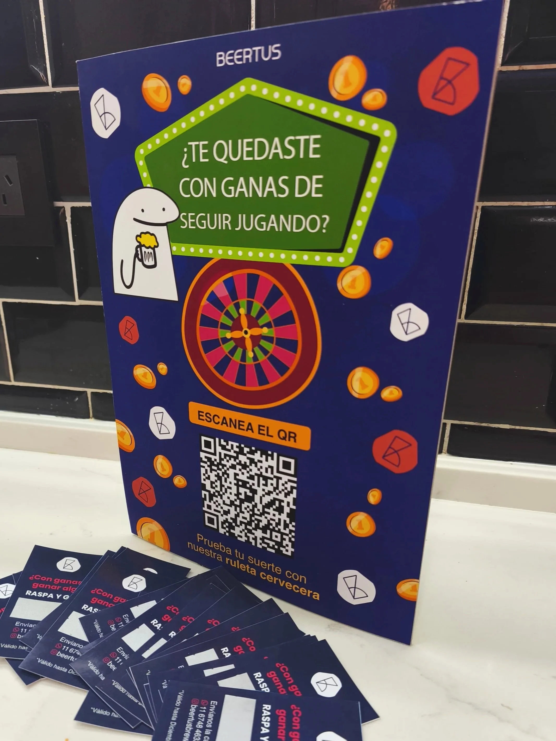 Codigo QR para escanear y jugar a la ruleta cervecera