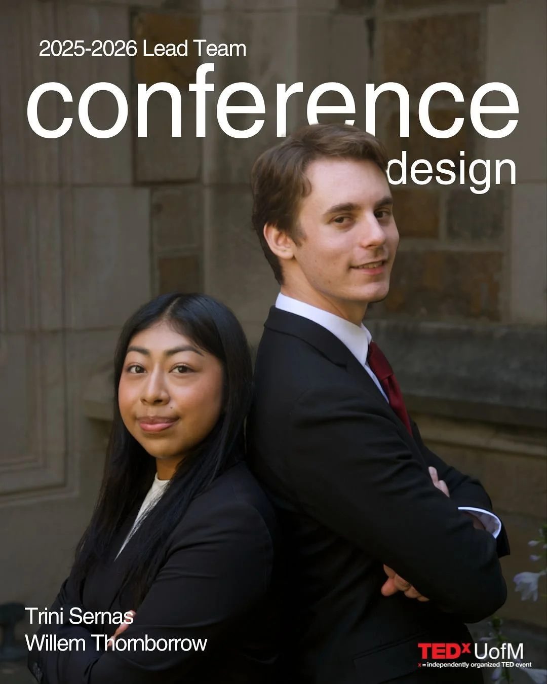 Meet our Conference Design leads, the creative duo that brings TED to life!

A little more about them:

Trini Sernas
Major: Urban Technology
Minor: Law, Justice, Social Change
Grade: Senior
Hometown: Los Angeles, CA
Fun Fact: I went to the same high 