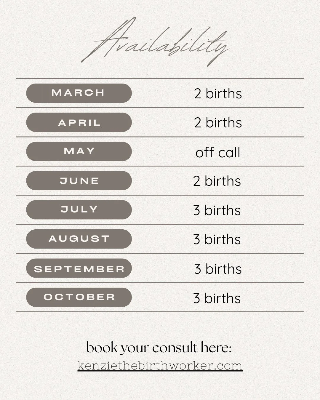 ✨ Availability Update ✨
I am opening my calendar for upcoming births and would be honored to support you through this sacred season. If you are expecting and looking for informed and faith-centered support, I&rsquo;d love to connect!
-
📩 DM me to in