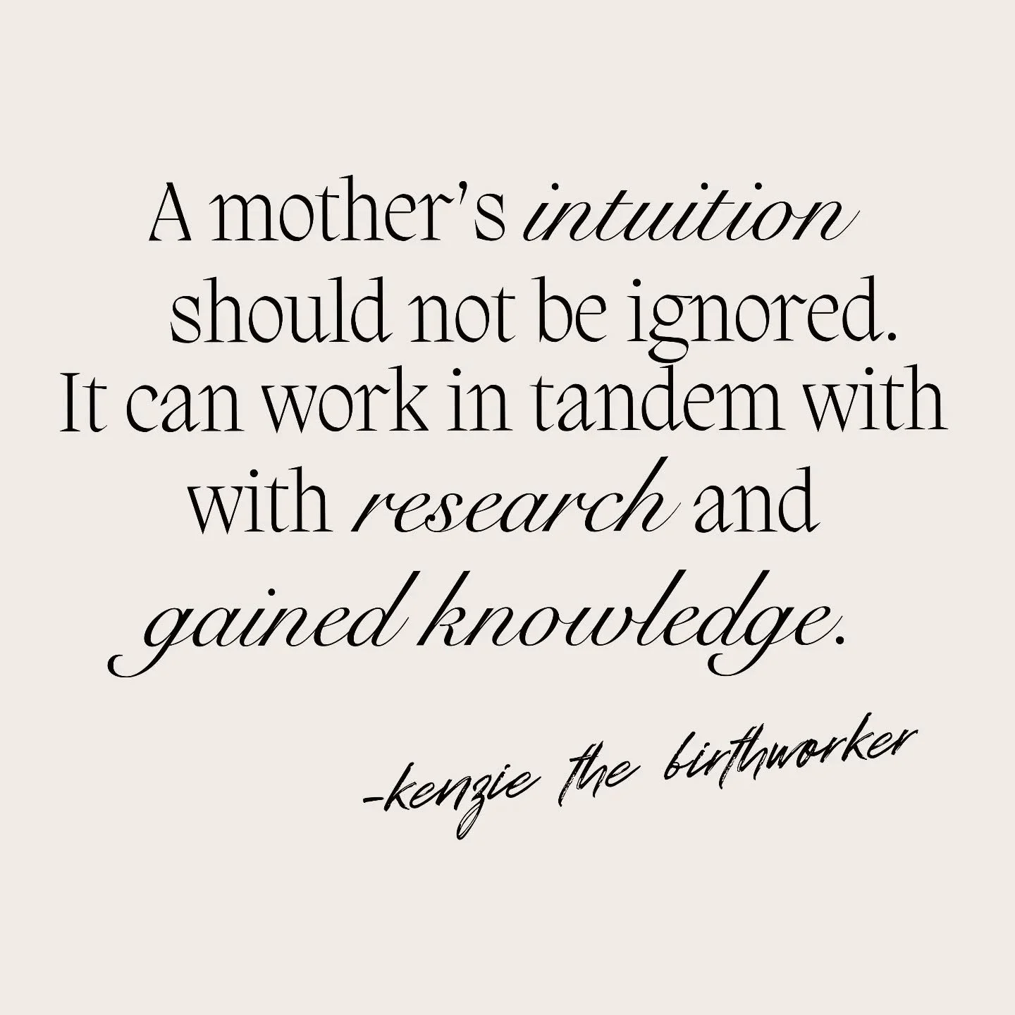 Mama, that feeling in your gut? Don't ignore it. Your intuition and evidence-based information aren't opposites, they work together. Do the research, ask your Doula every question, and then trust what God put inside of you. You were made for this. 🙏