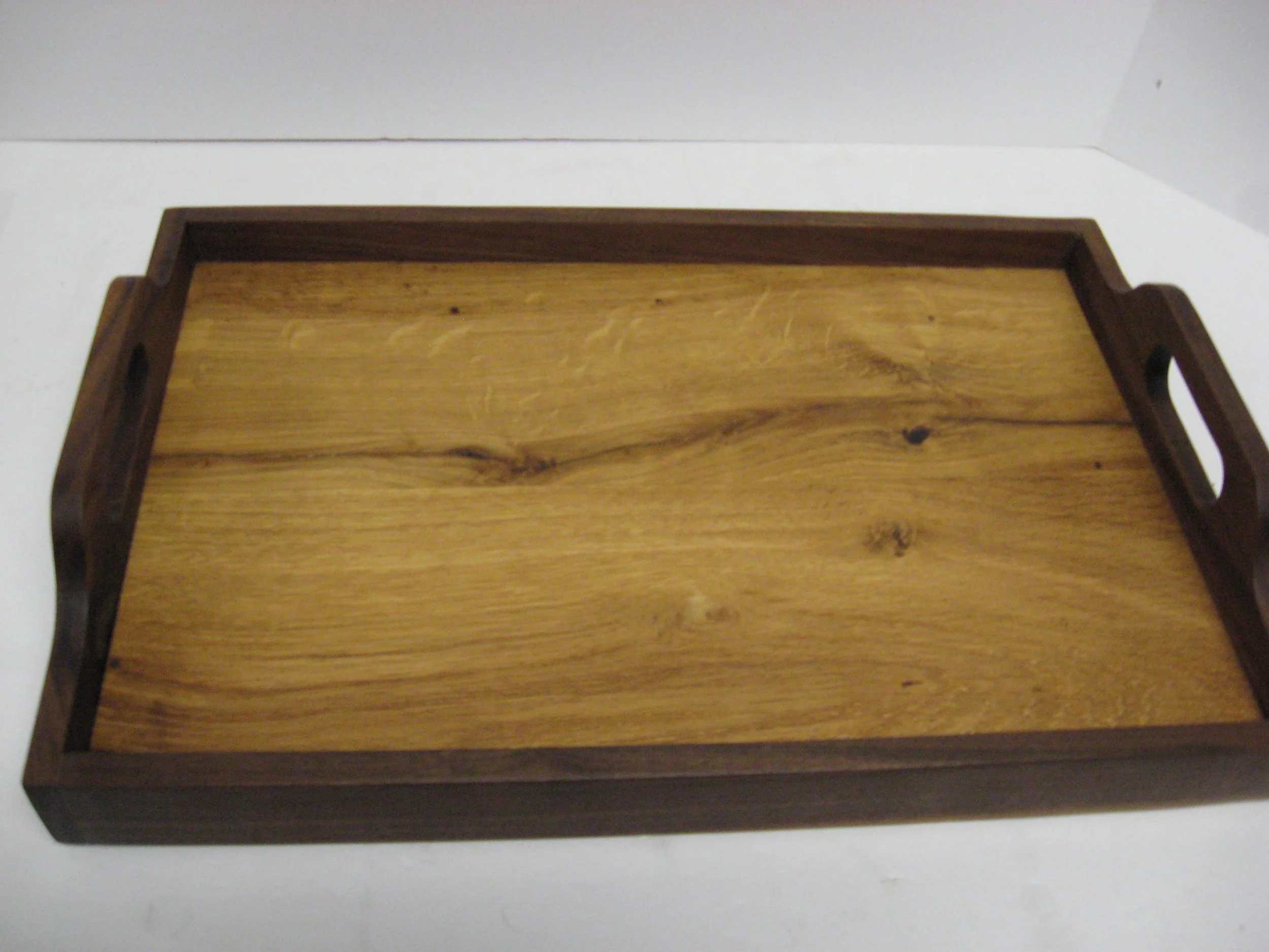 Hand Made Walnut/Ash Servicing Tray with Rubber Feet