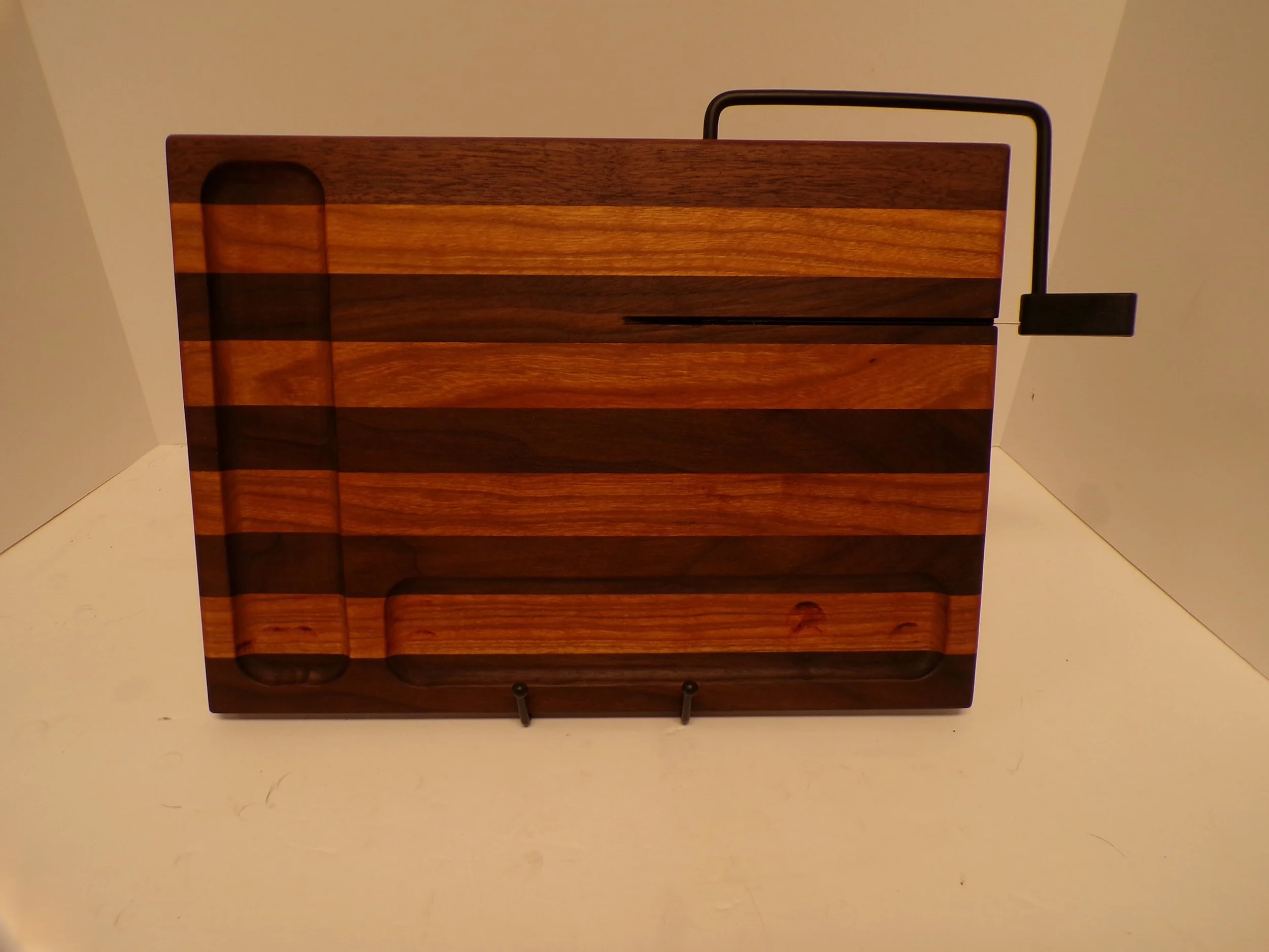 Hand Crafted Walnut/Cherry Wire Cheese Slicer