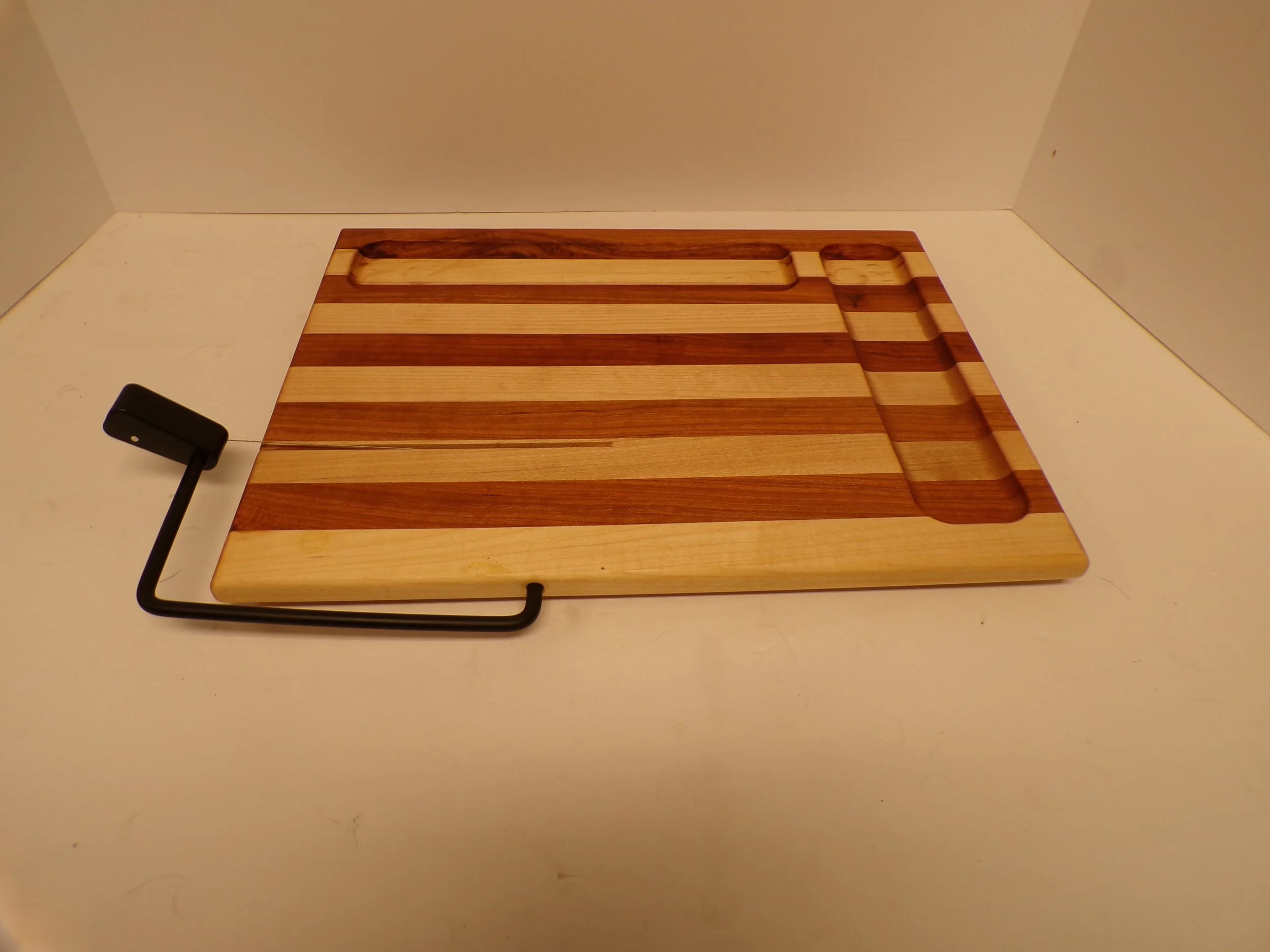 Hand Crafted Maple/Cherry Wire Cheese Slicer with Feet