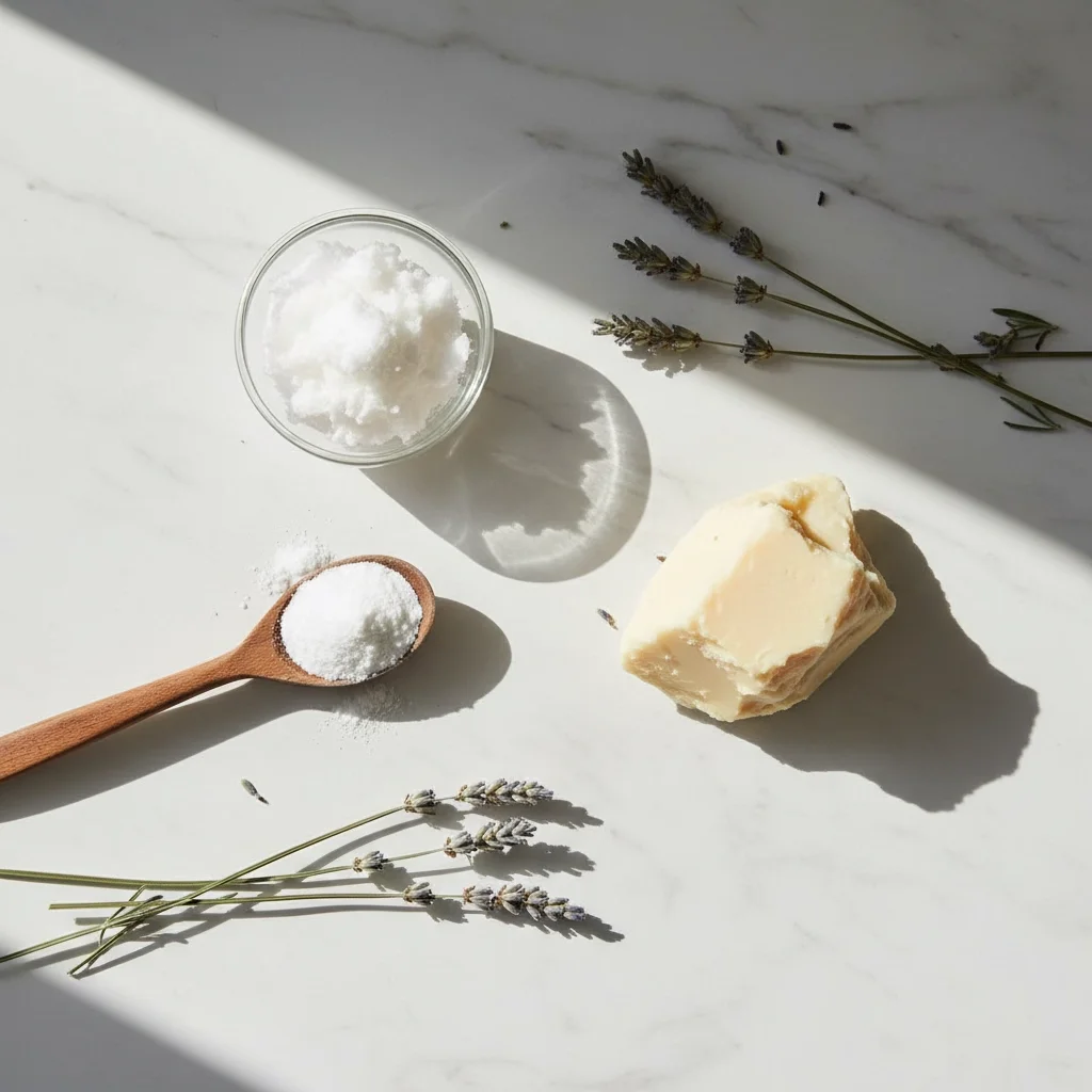 Fresh botanicals and plant oils used in Ironwood Naturals natural deodorant