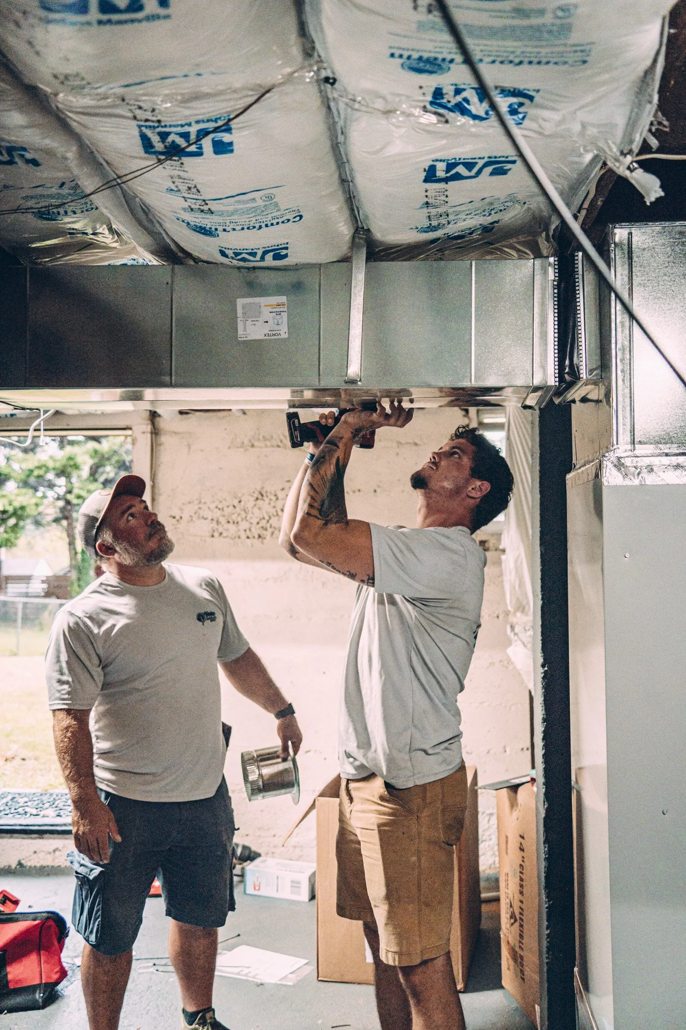 Vortex Air technician at work