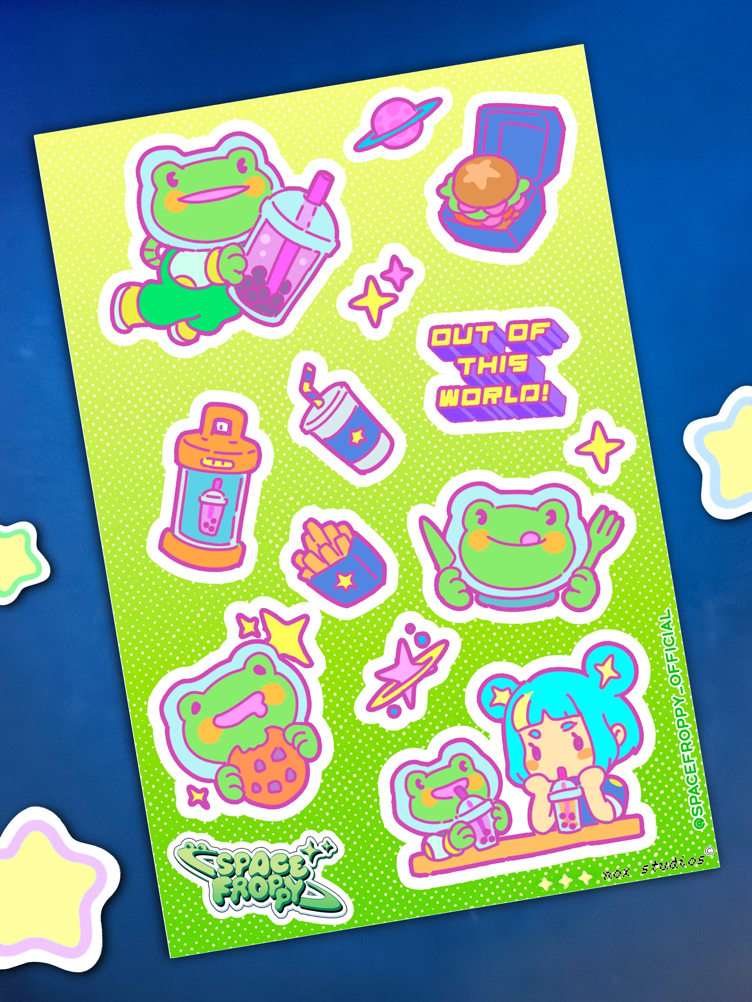 “Boba Time~” - Sticker Sheet