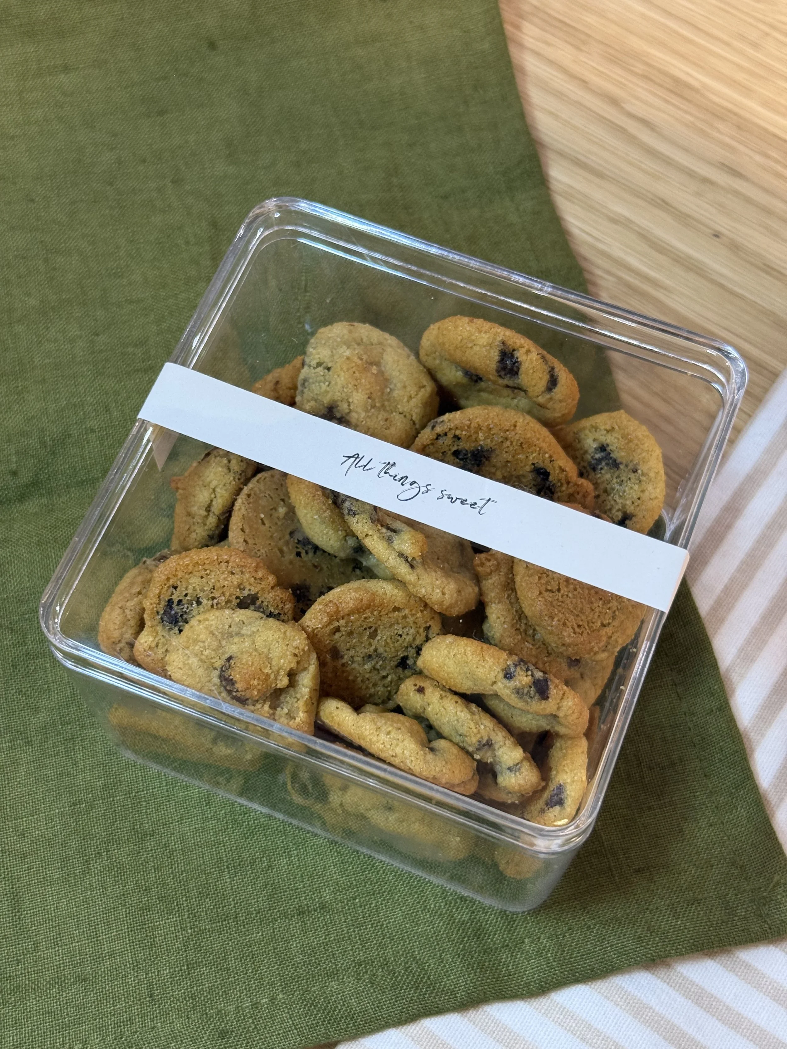 Mini Chocolate Chip Cookie Box