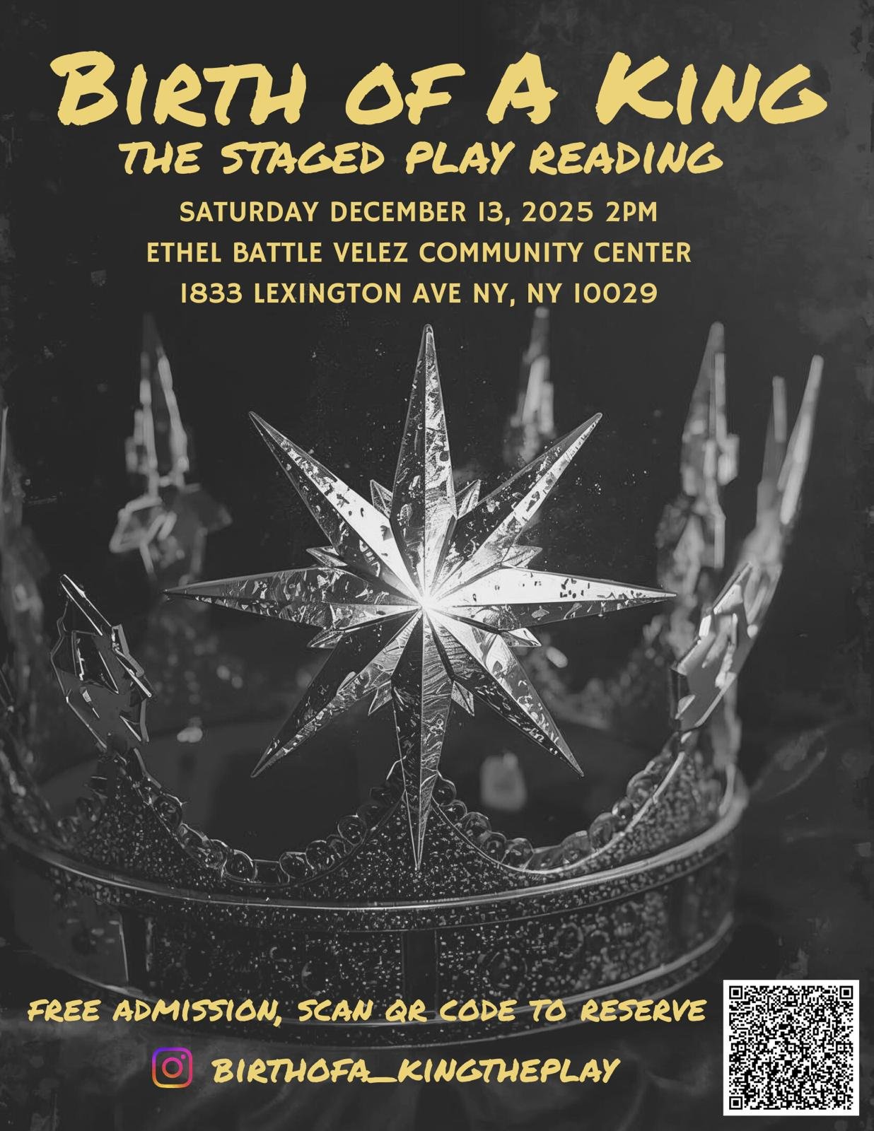 Birth of a King: The Staged Play Reading