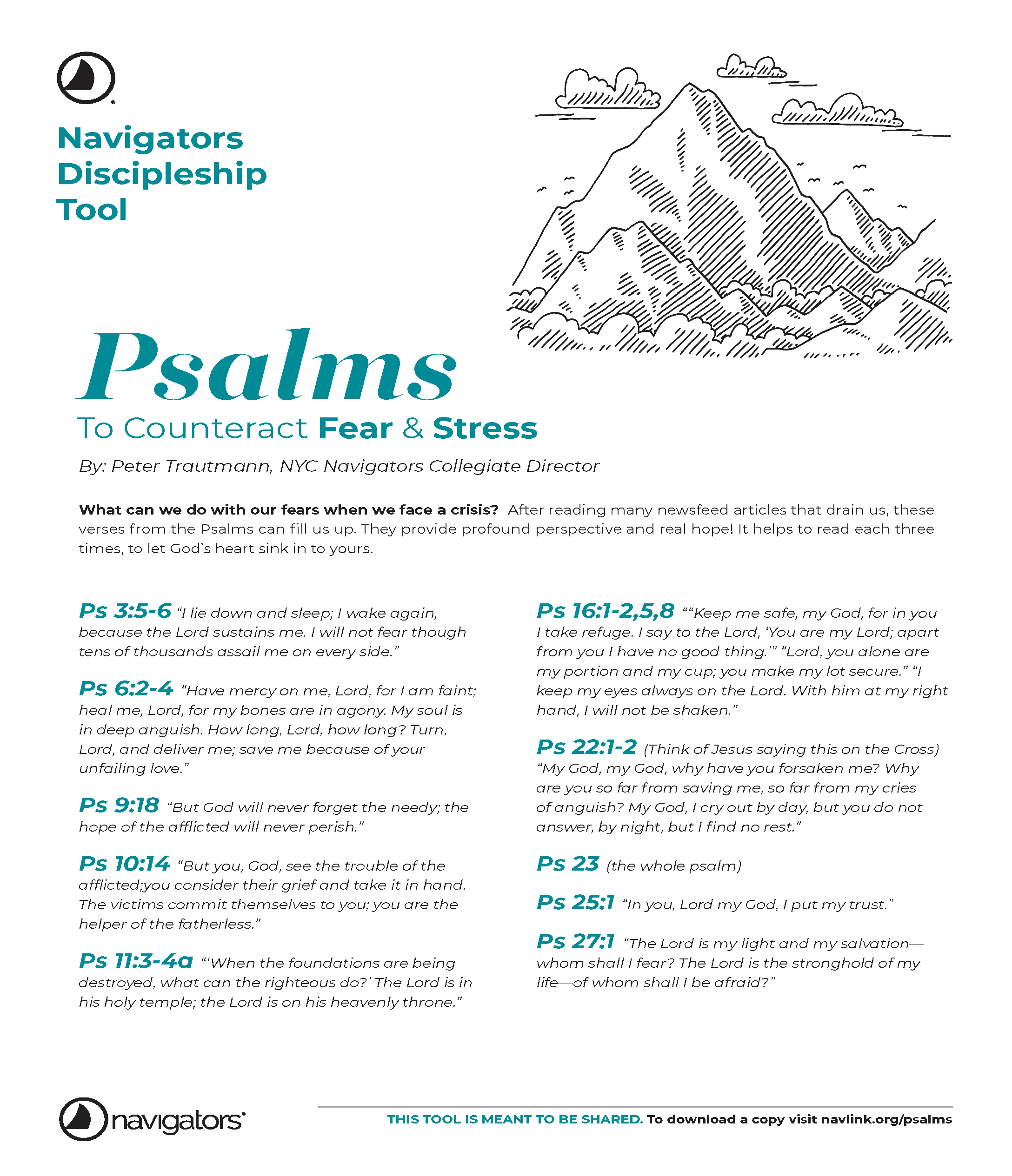 Psalms to Counteract Fear and Stress