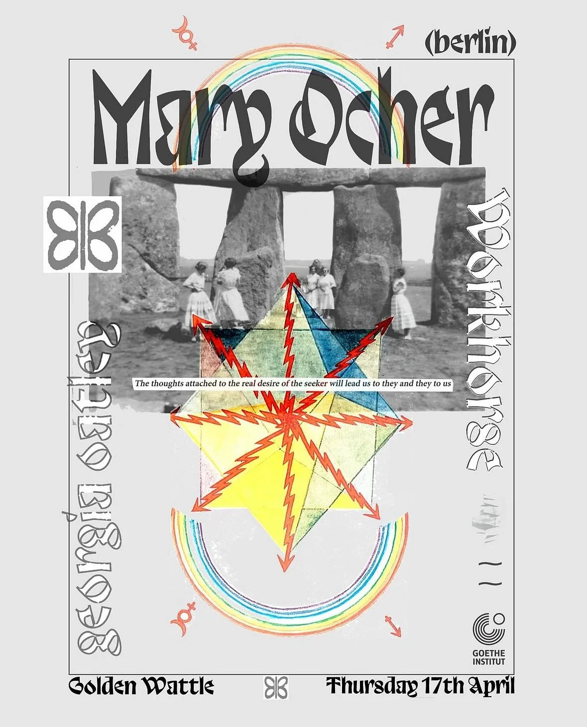 Beaut gig this Thursday before the Friday public holiday! @mary_ocher , freak folk from Berlin &amp; full band @workhorse_band last show for a while. At The Golden Wattle. 

It&rsquo;s also my last show for a bit. I&rsquo;m studying Honours at the mo