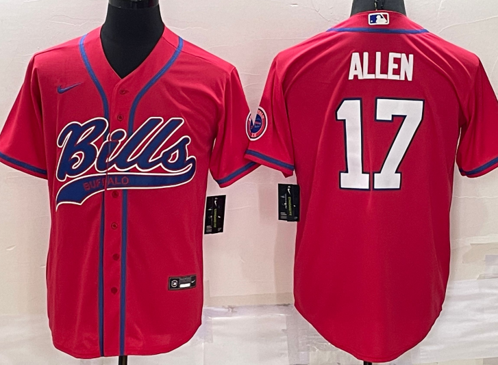 Buffalo+Bills+%2317+Josh+Allen+Baseball+Jersey+Red.png