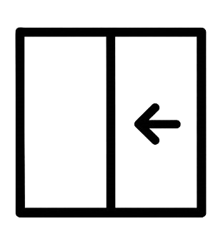 sliding door icon