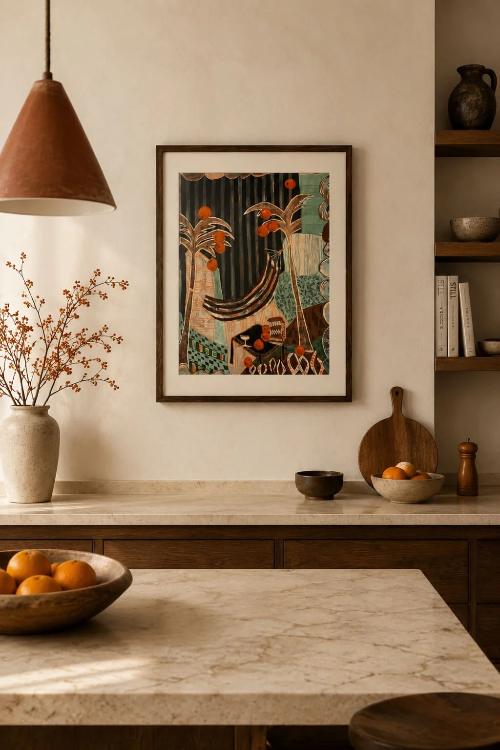 Falling Orange Fine Art Print