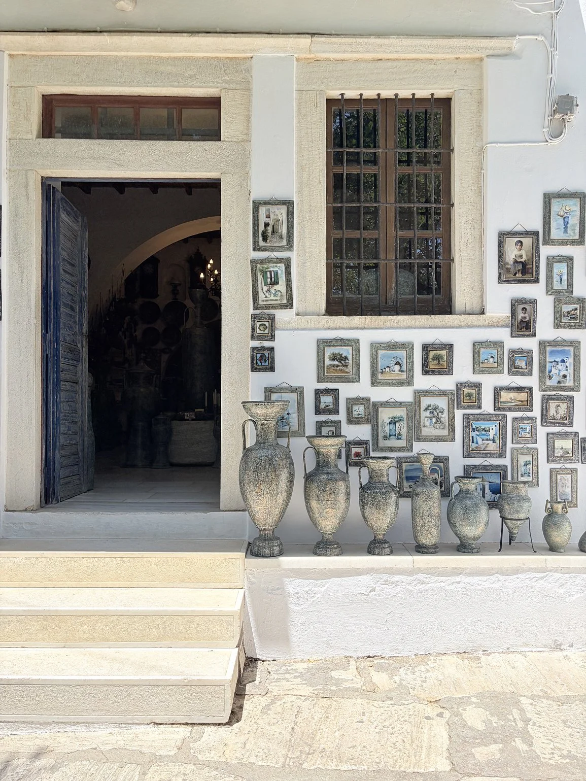 Traditional ceramic vases photographed in Italy