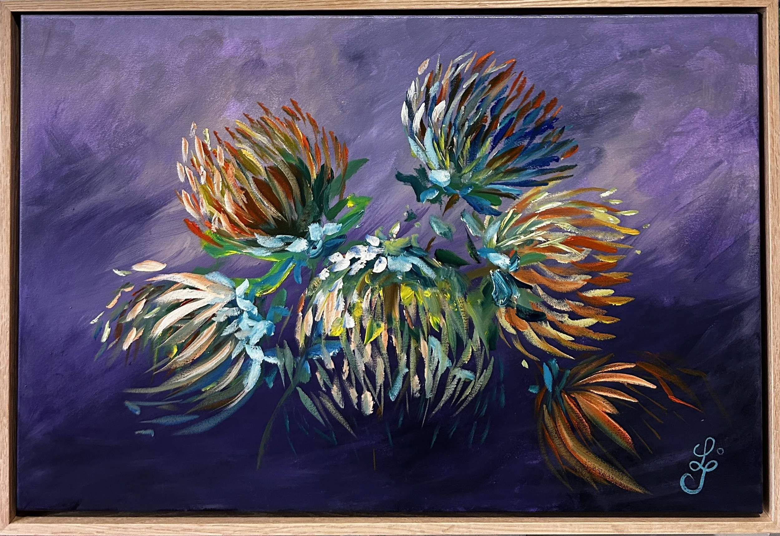 Inflorescence
63 x 43 cm
Oil on stretched canvas and framed