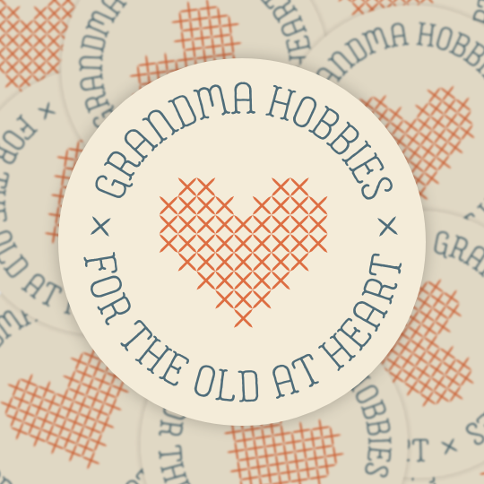 "Grandma Hobbies" Vinyl Sticker