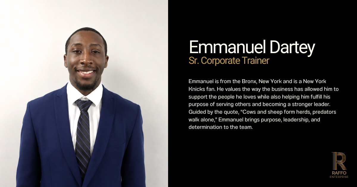Emmanuel Dartey - Sr. Corporate Trainer 