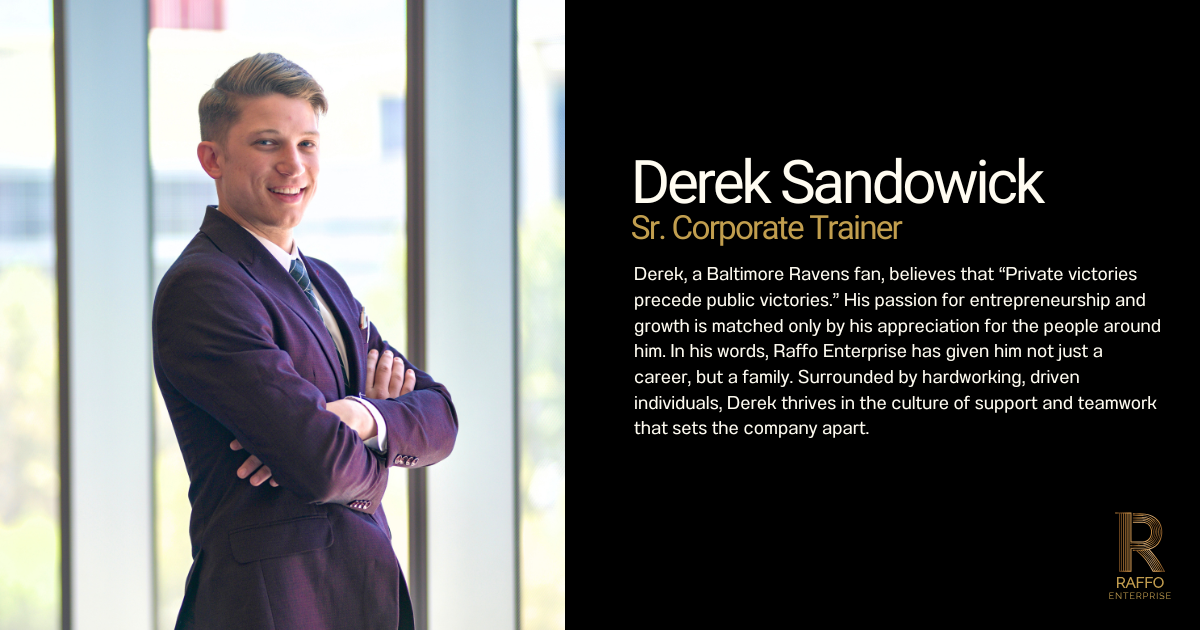 Derek Sandowick - Sr. Corporate Trainer 