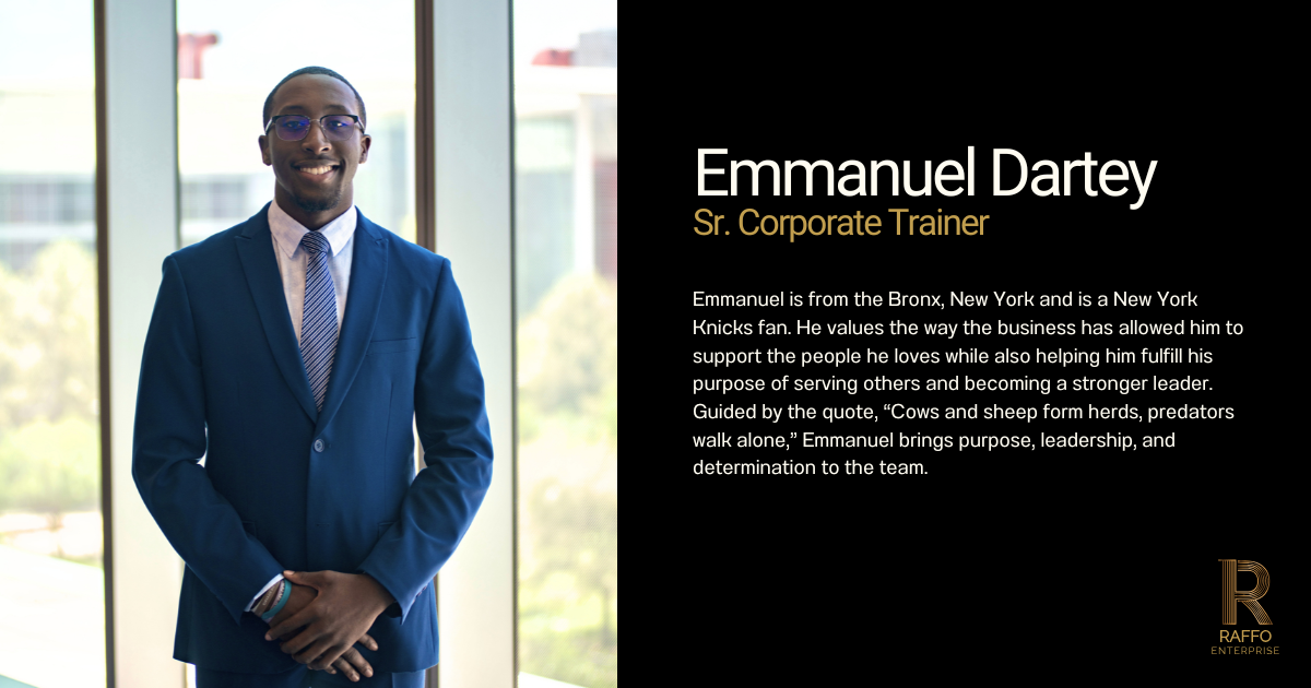 Emmanuel Dartey - Sr. Corporate Trainer 