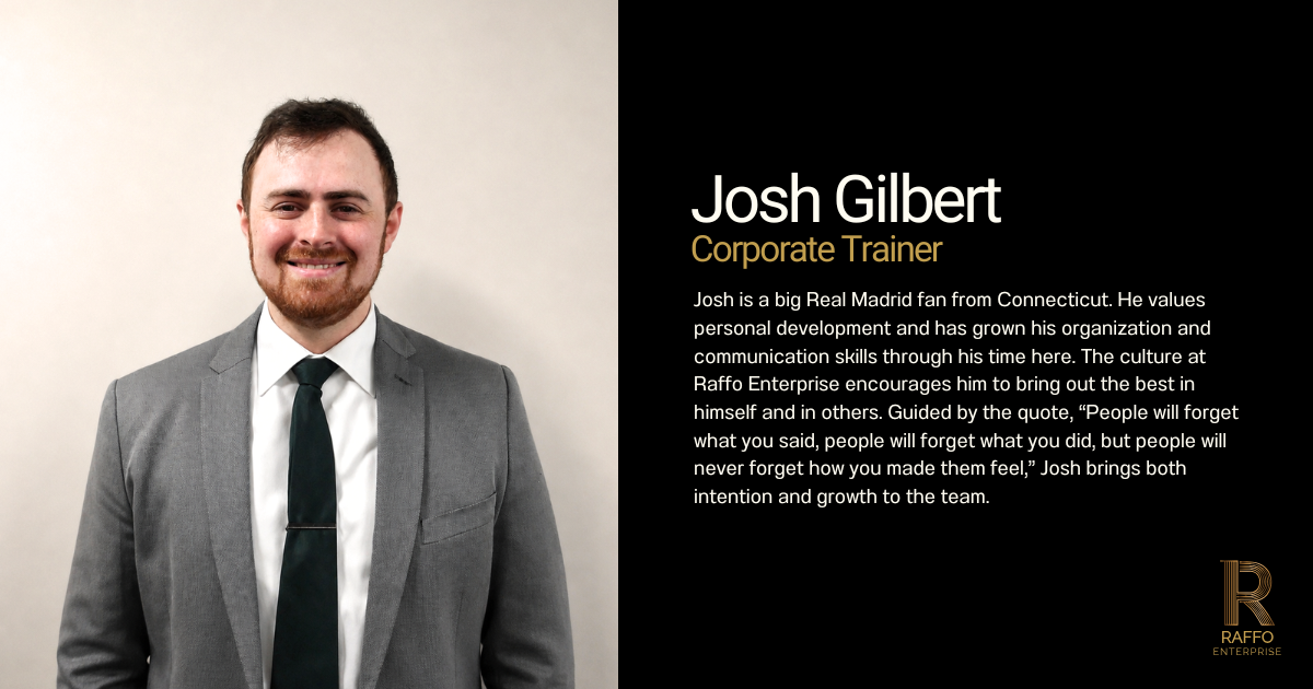 Josh Gilbert - Sr. Corporate Trainer 