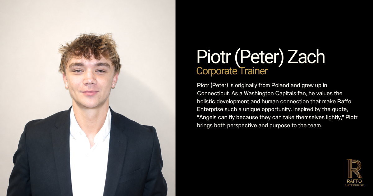 Piotr Zach - Sr. Corporate Trainer 