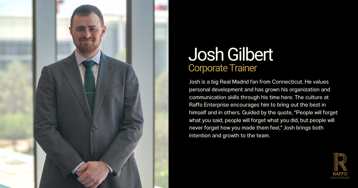 Josh Gilbert - Sr. Corporate Trainer