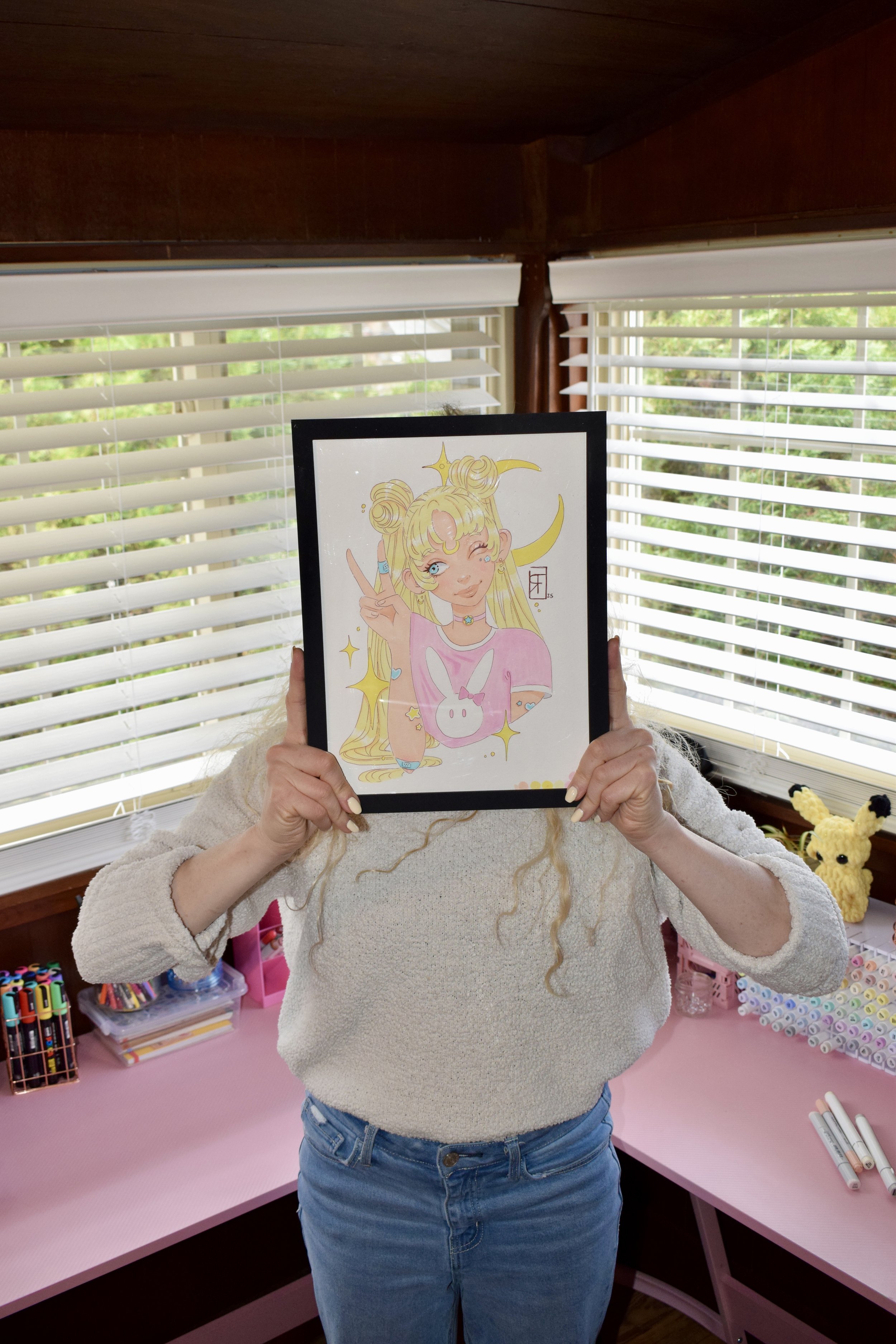 Content Shoot For An Artist - Capturing her with her artwork.