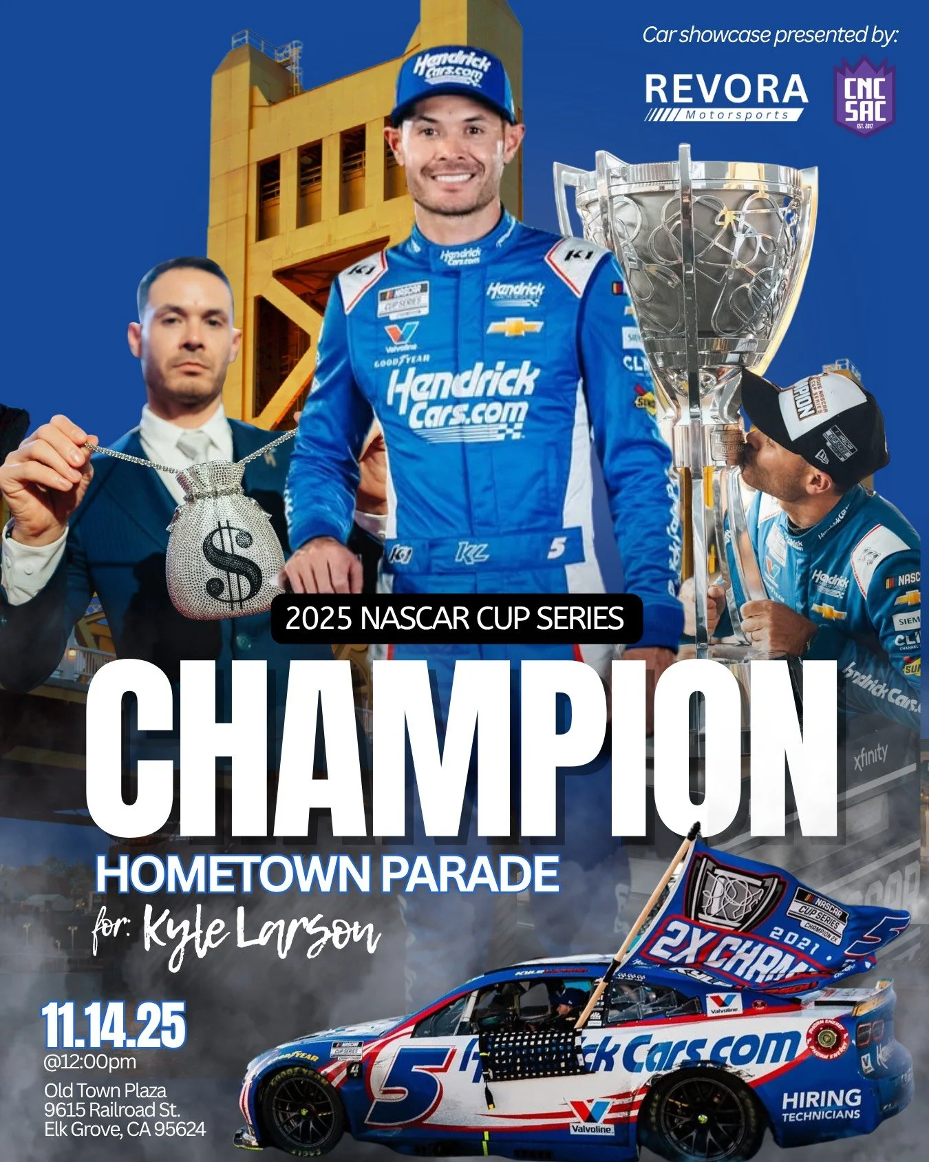 Hometown Parade Ceremony for Kyle Larson, 2X NASCAR Cup Series Champion