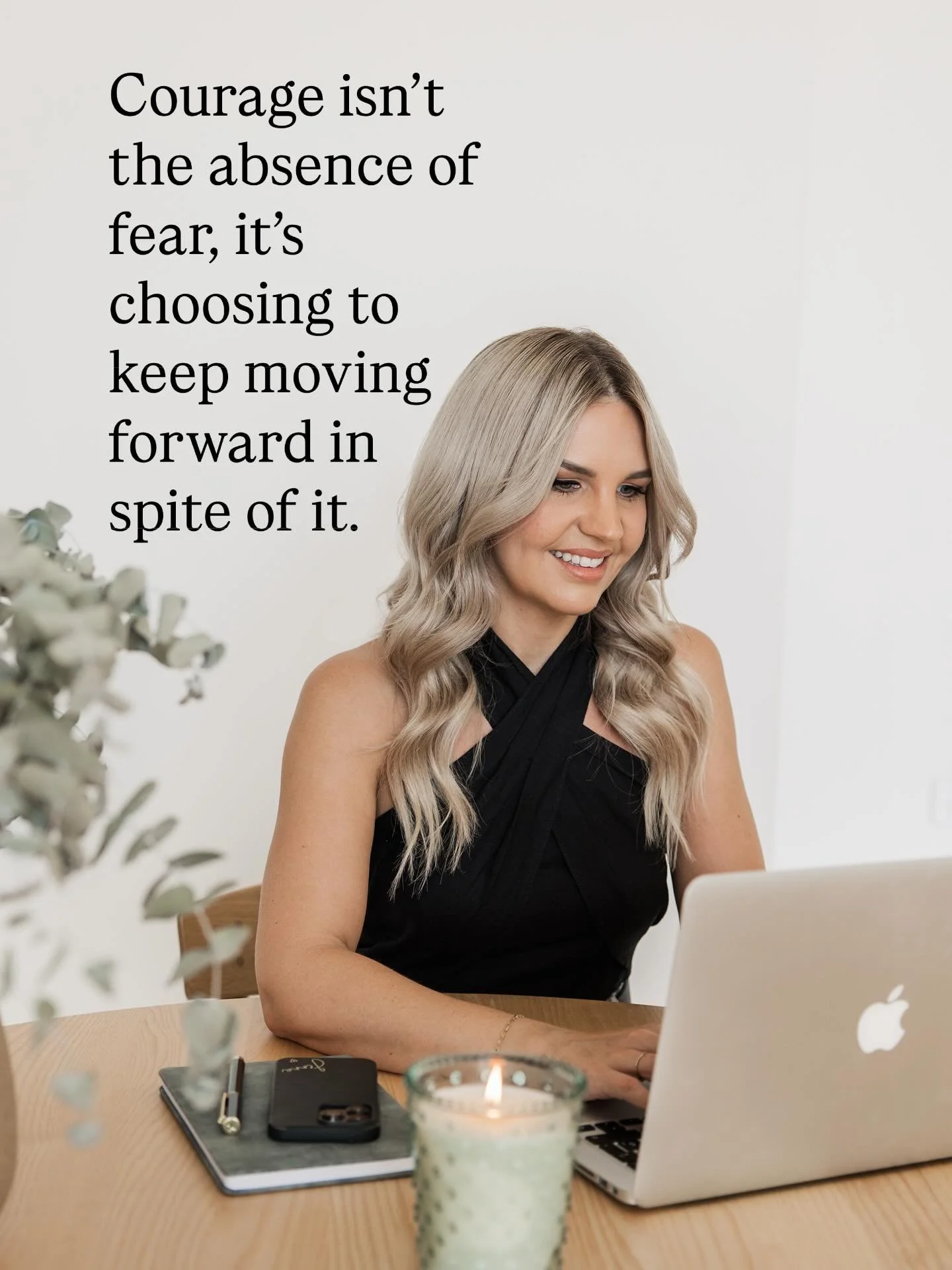 Fear doesn&rsquo;t disappear when you start chasing your dreams, it usually gets louder.

But that&rsquo;s where courage lives, in the quiet moments where you choose to show up anyway, to trust yourself, and to keep moving forward.

If you&rsquo;ve e