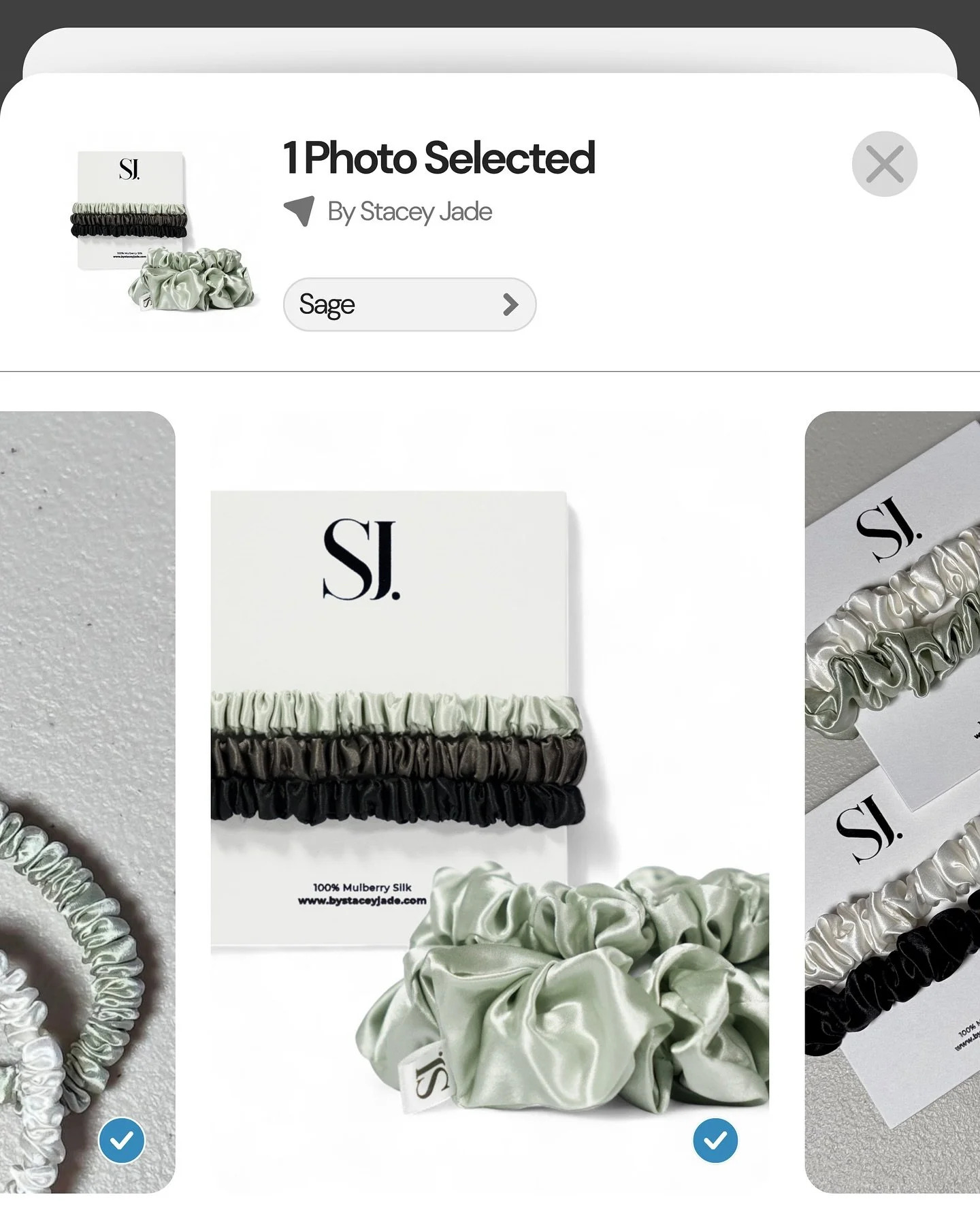 Just me, my camera roll, and way too many scrunchie shots!

🛍️ Shop 30% off sitewide until December 3rd &mdash; no code needed, discount automatically applied at checkout.

📸 Pictured: &ldquo;The Classic Set&rdquo;, available in a variety of colour