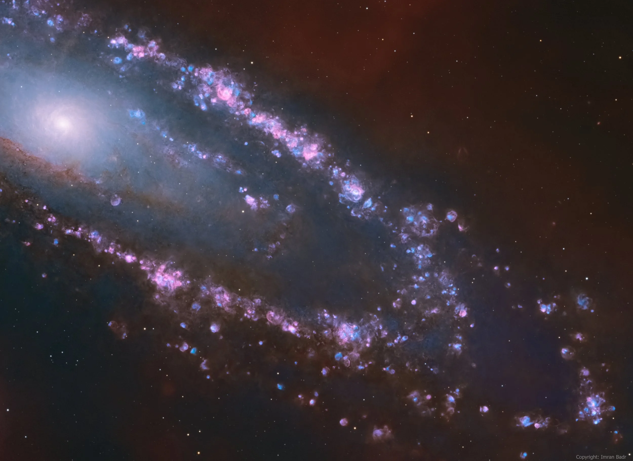 Nebulae of Andromeda galaxy