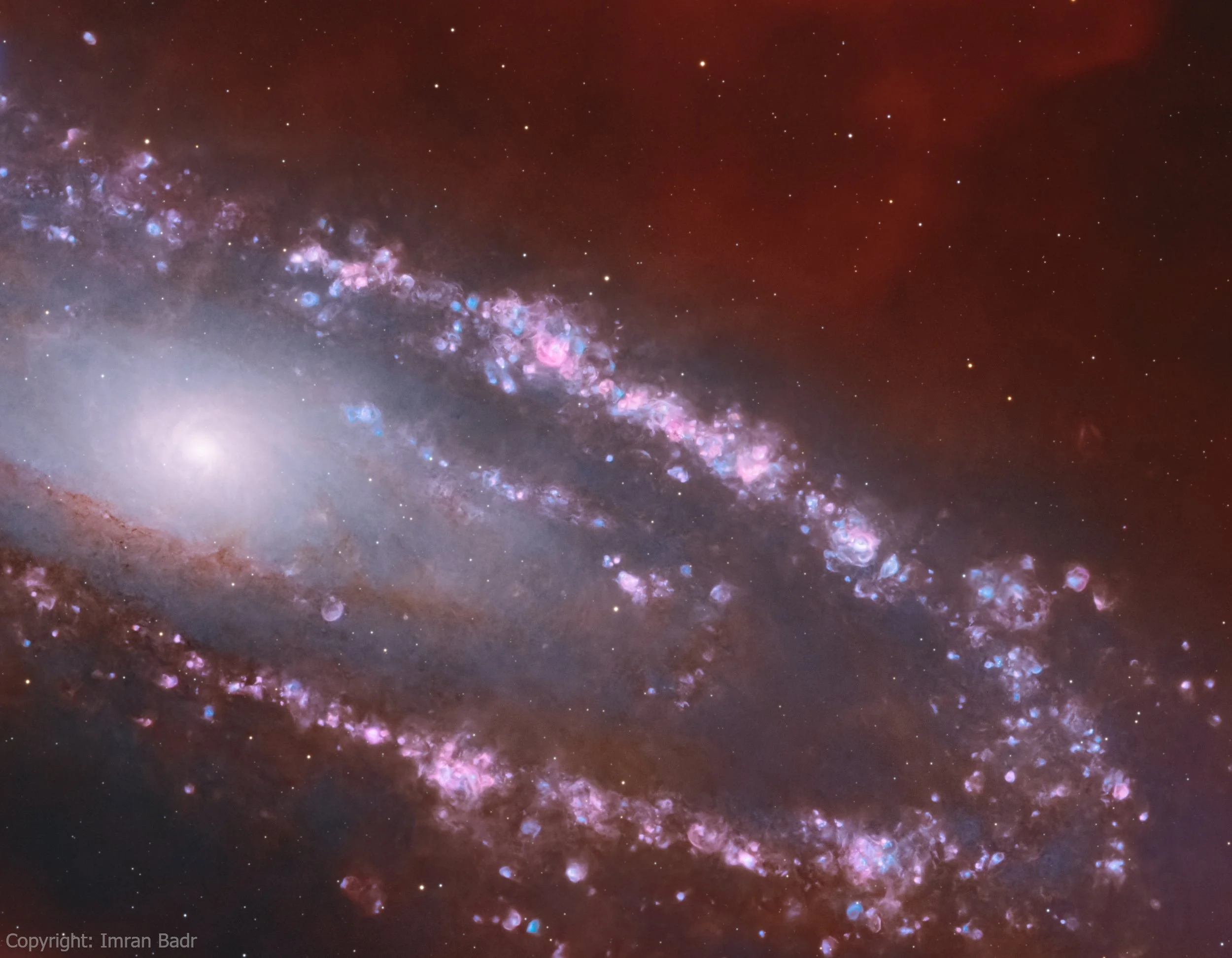 Nebulae of Andromeda galaxy