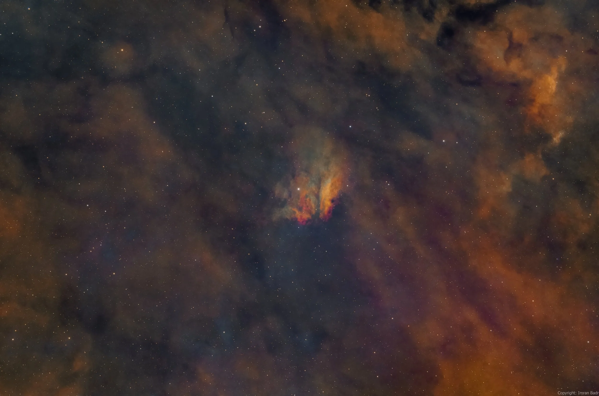 New astronomical discovery - Emission nebula in Cepheus