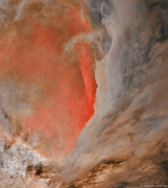 Deep look at Orion Nebula M42 gases