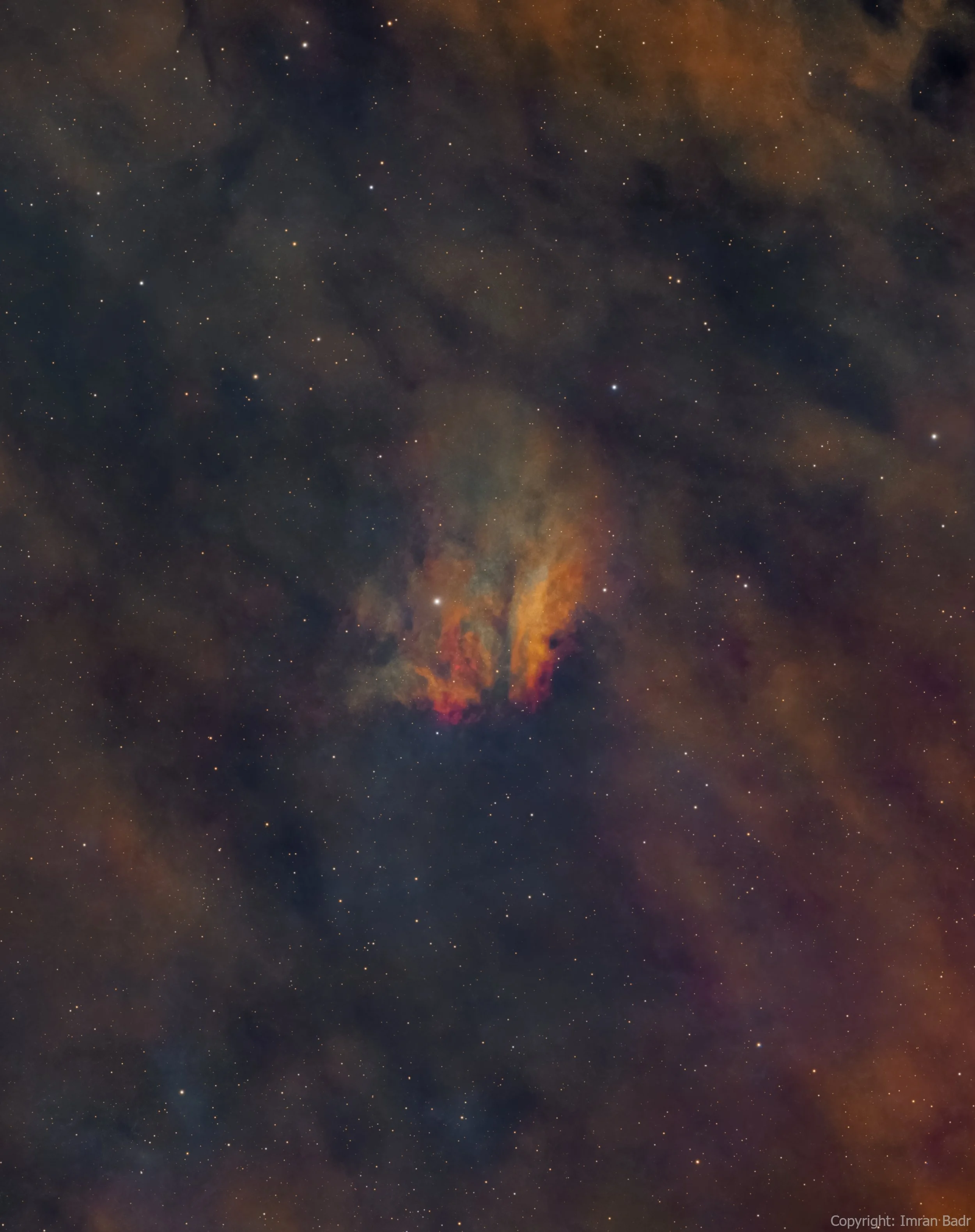 New astronomical discovery - Emission nebula in Cepheus - SHO