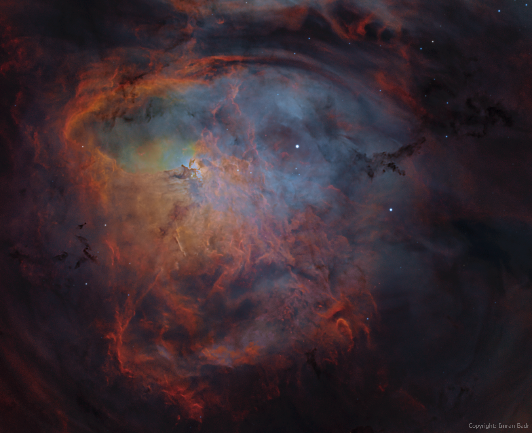 Lagoon nebula's core