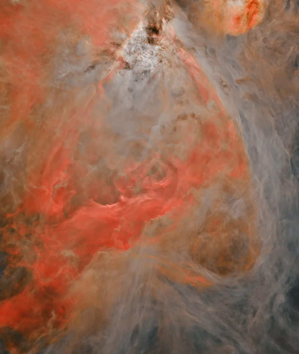 Orion Nebula M42 gases details