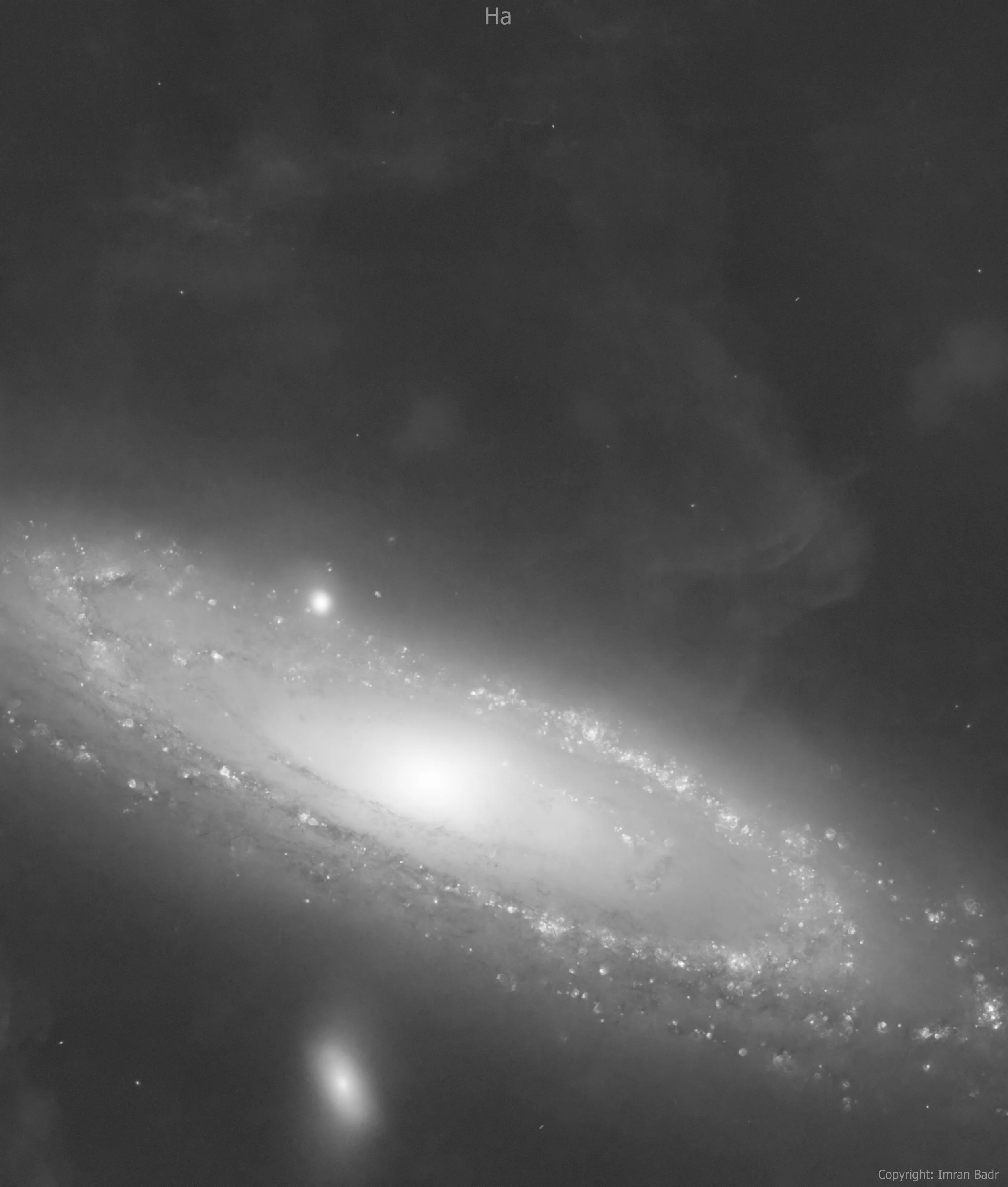 Andromeda galaxy Ha