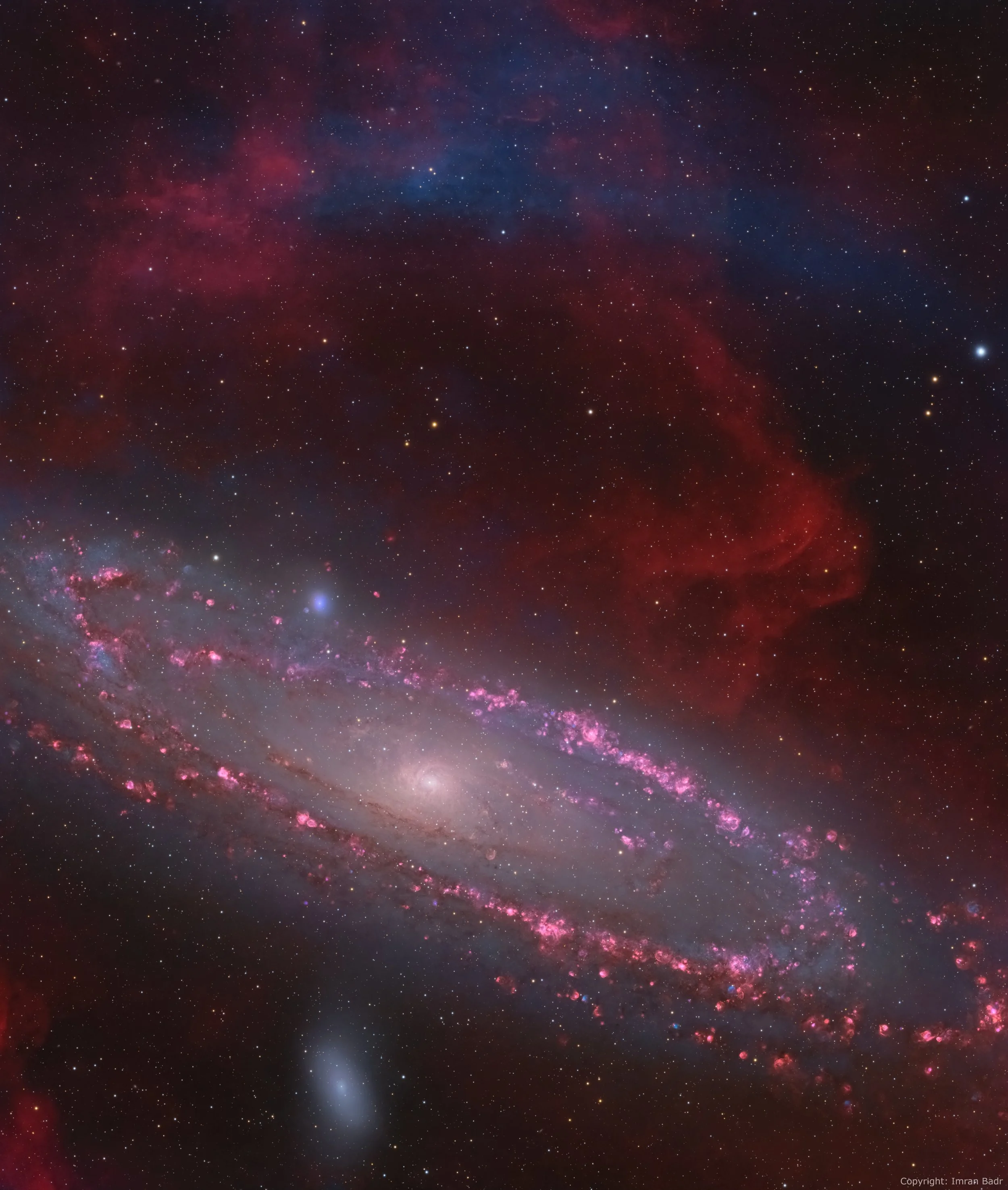 Andromeda galaxy with O3 arc -  Deepest image of M31