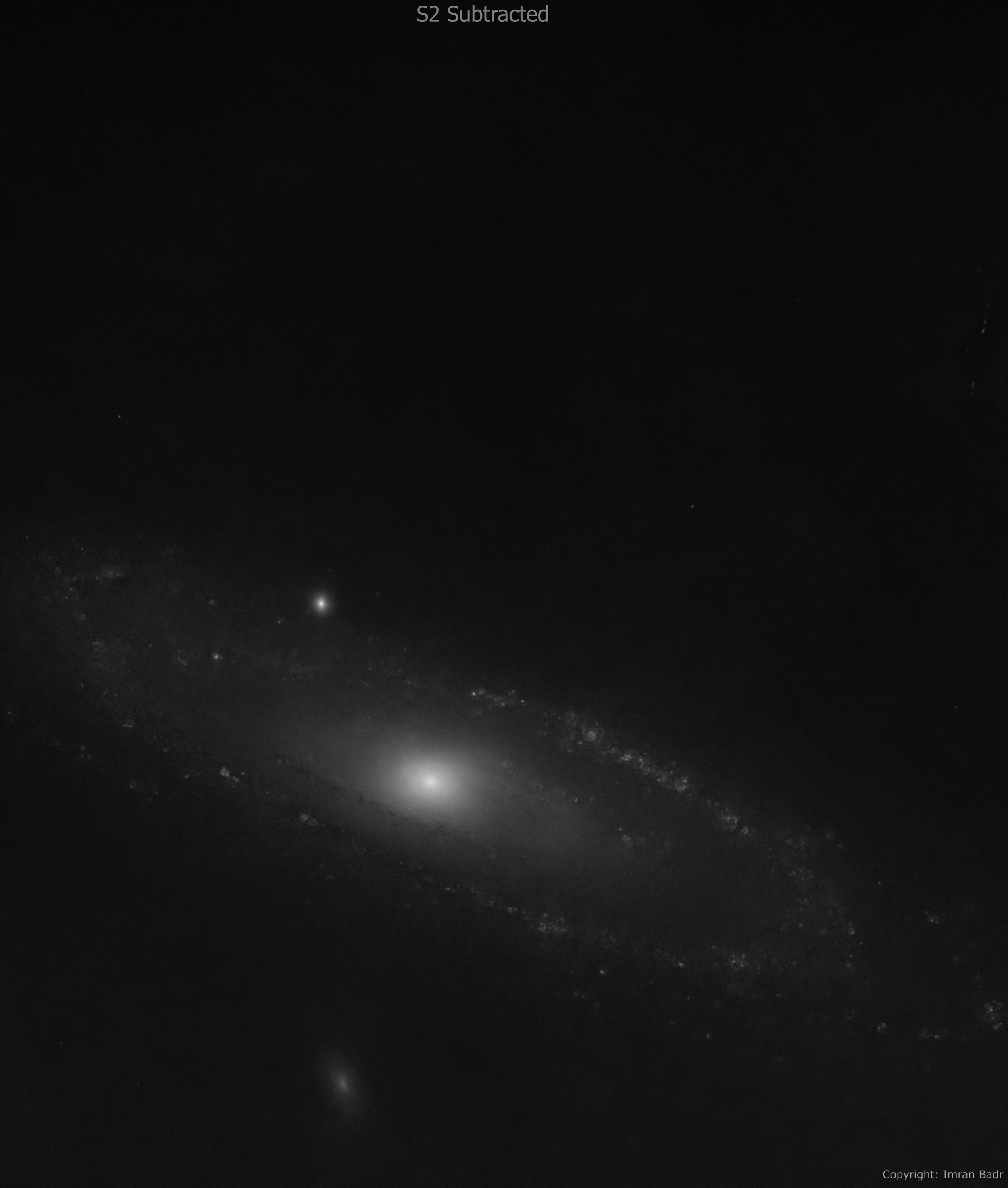 Andromeda galaxy (M31) M2 continuum subtracted