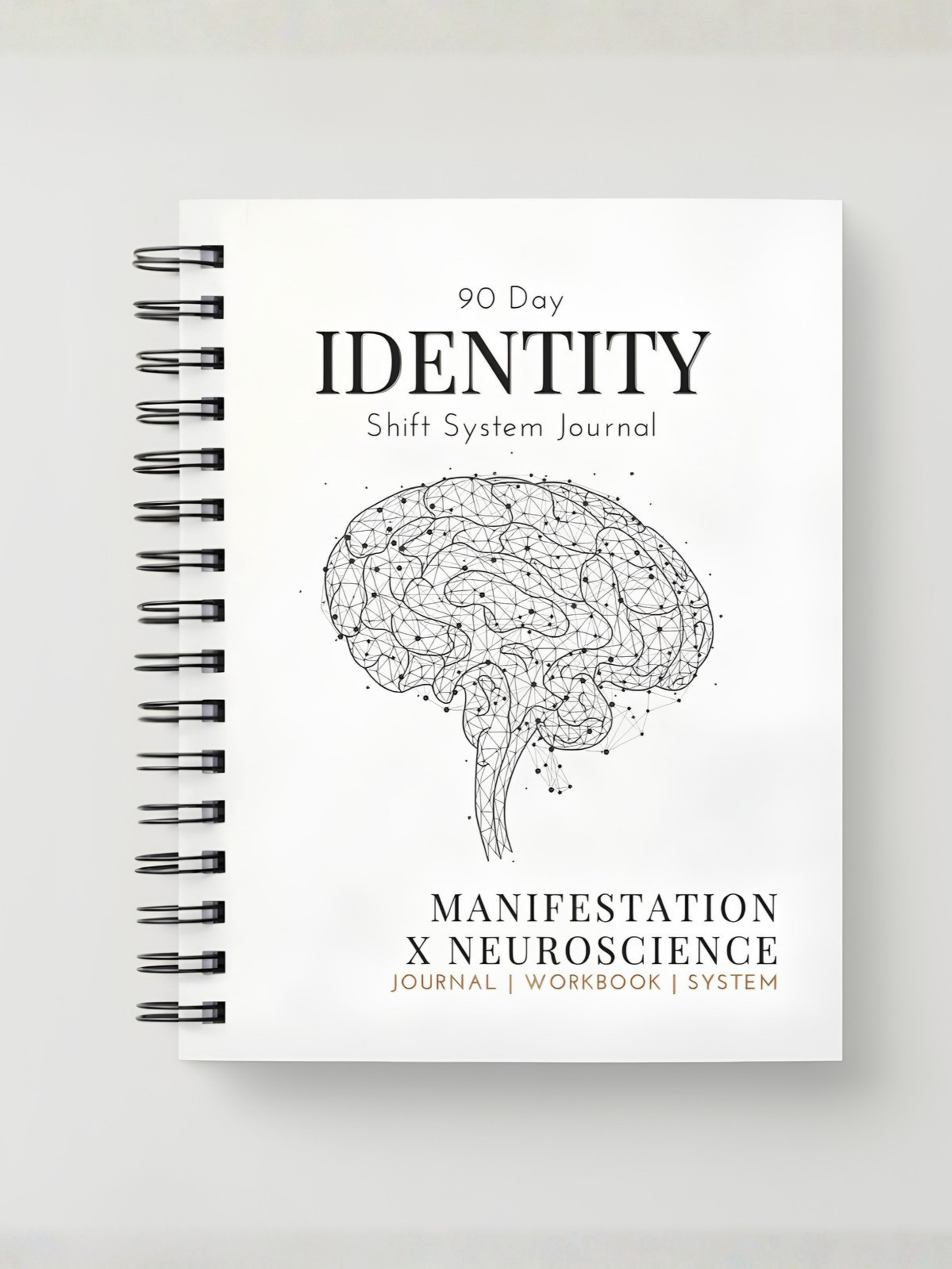 Guided Journal with Prompts | Manifestation x Neuroscience Journal | 90 Day Identity Shift System Workbook