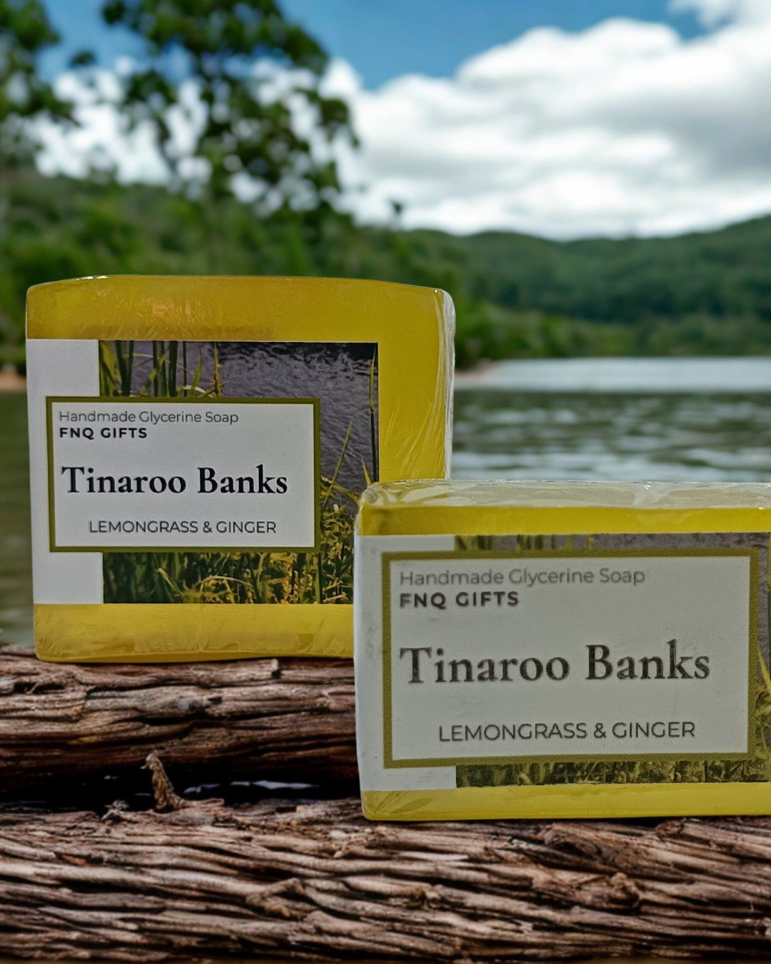 ✨ Tinaroo Banks✨
Fresh, zesty, and full of FNQ sunshine 🌿☀️

Inspired by the breezy calm of Lake Tinaroo, this handmade glycerine soap is infused with lemongrass and ginger for an invigorating cleanse that awakens your senses and leaves skin feeling