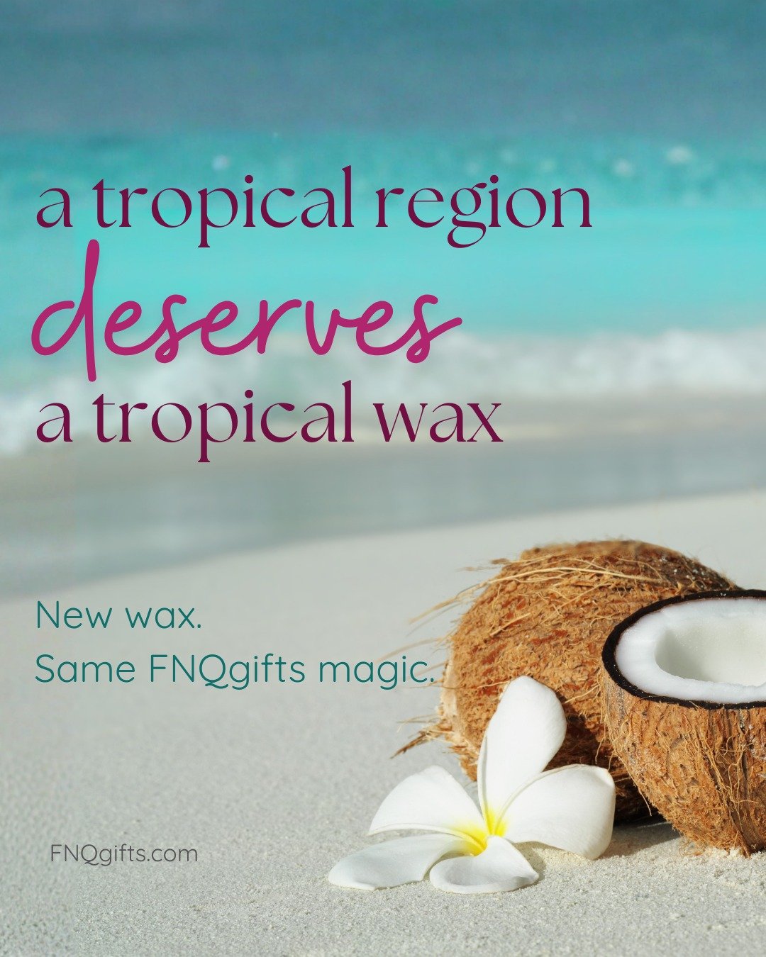 🌴 BIG NEWS FROM FNQ GIFTS 🌴

We&rsquo;ve upgraded our candles &mdash; and it just makes sense.

We&rsquo;ve moved from olive wax to coconut wax, because a tropical region deserves a tropical wax ✨

🥥 Cleaner burn
🥥 Creamier finish
🥥 Better scent