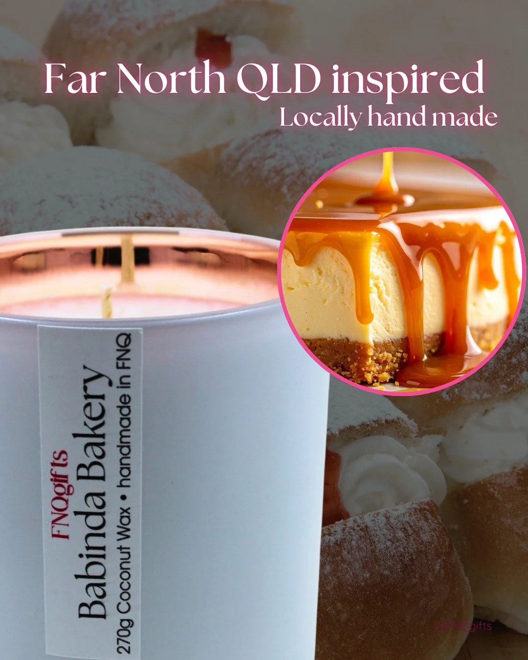 Sweet. Warm. Comforting. 🤎 Babinda Bakery &mdash; rich caramel notes and luscious vanilla, inspired by the sweet treats of our famous local bakery.